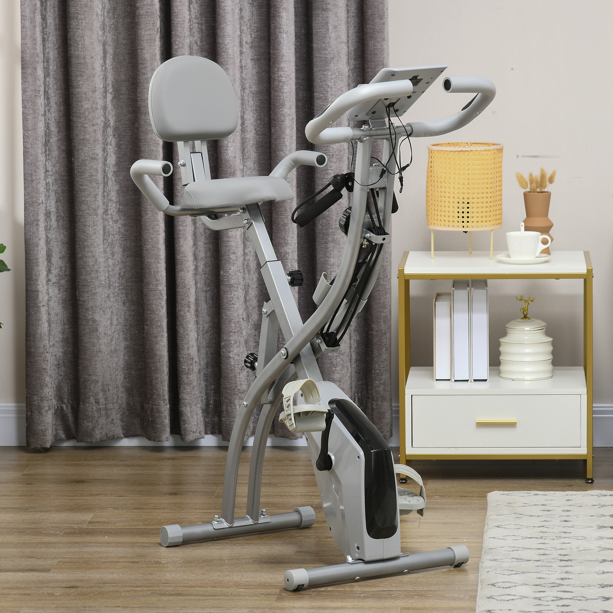 Dual action stationary bike online