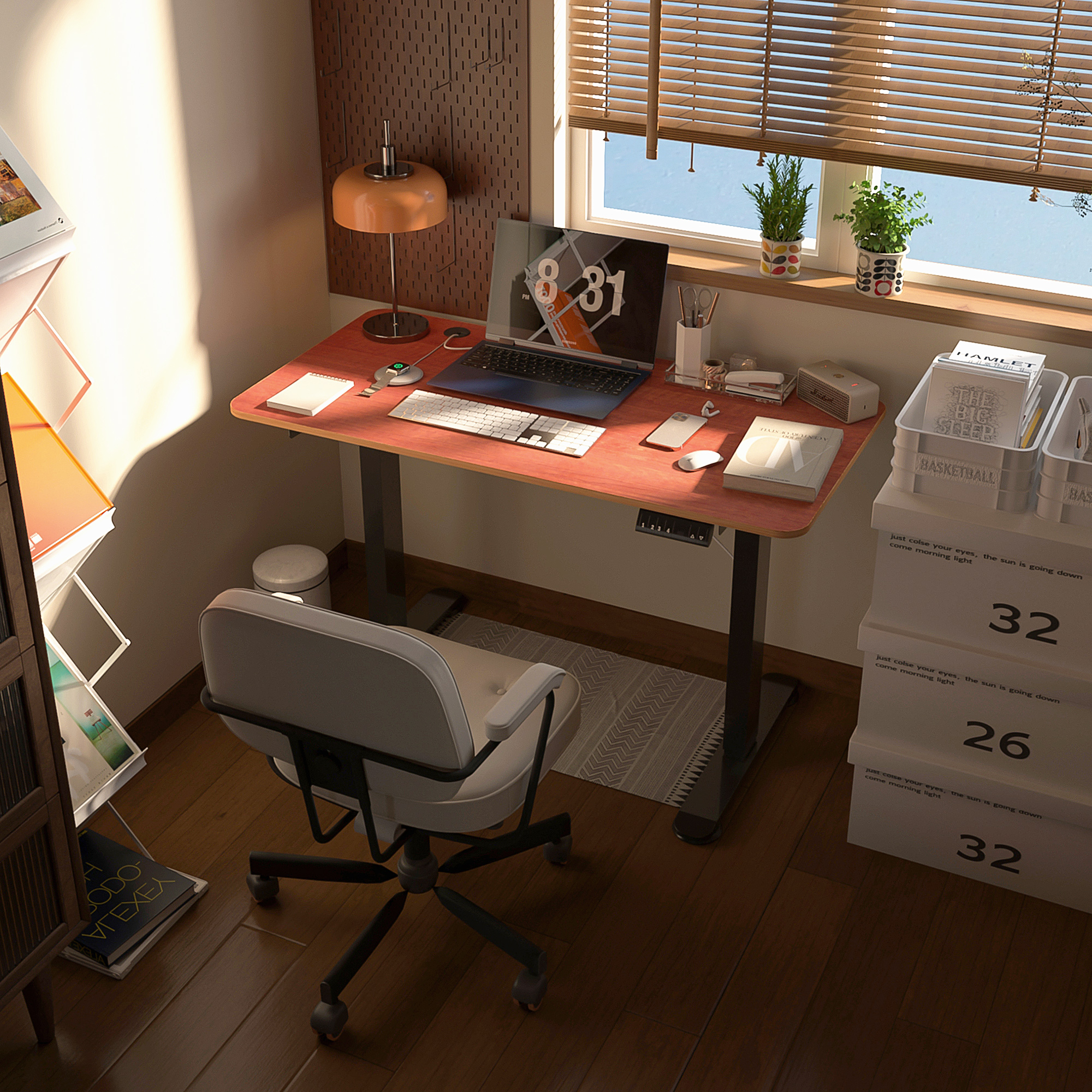 Bureau électrique Vinsetto à hauteur réglable 140 x 70 cm, avec 4 positions mémorisables plateau en 4 parties assis-debout protection anti-collision | Leroy Merlin Bureau électrique Vinsetto à hauteur réglable 140 x 70 cm, avec 4 positions mémorisables plateau en 4 parties assis-debout protection anti-collision | Leroy Merlin