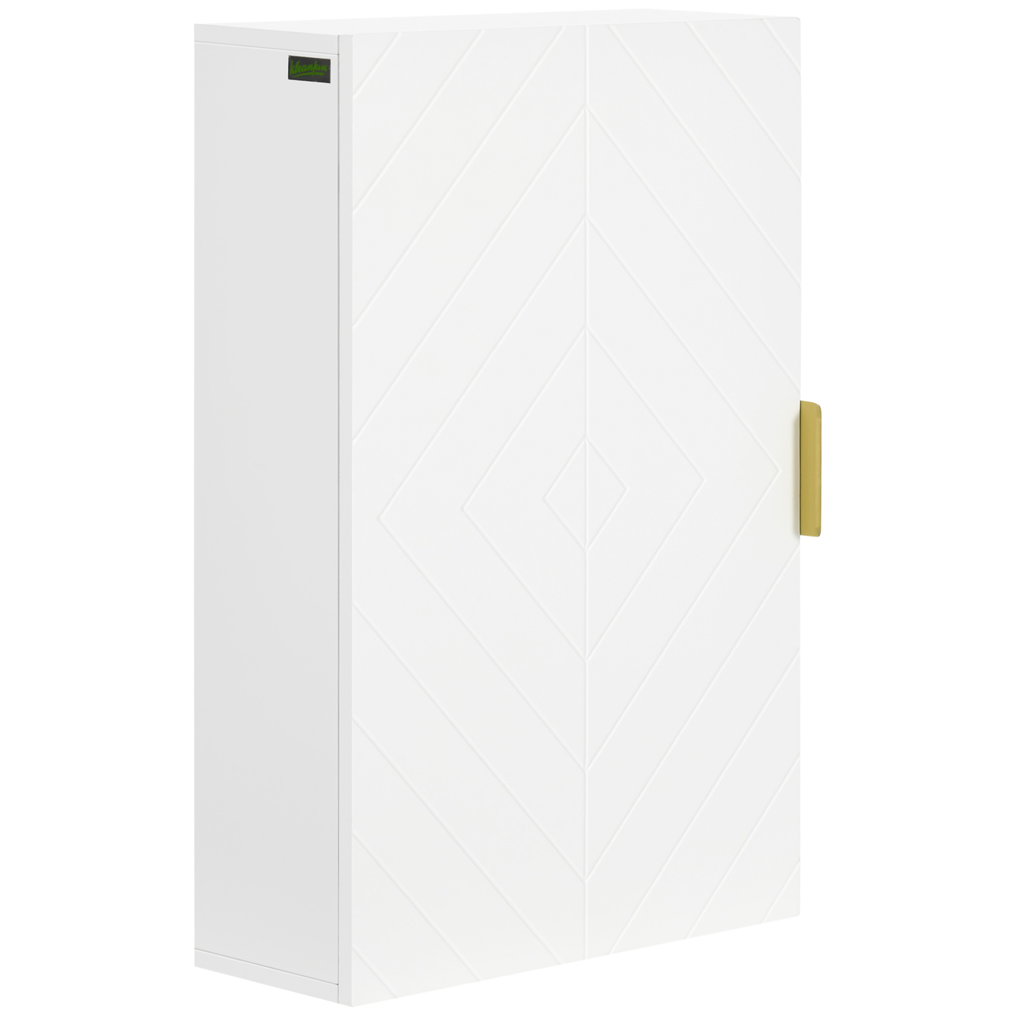 Armoire De Salle De Bain Avec Miroirs LED - 3 Portes Miroir, Étagères Réglables - 90x15x65 Cm - Noir Brillant