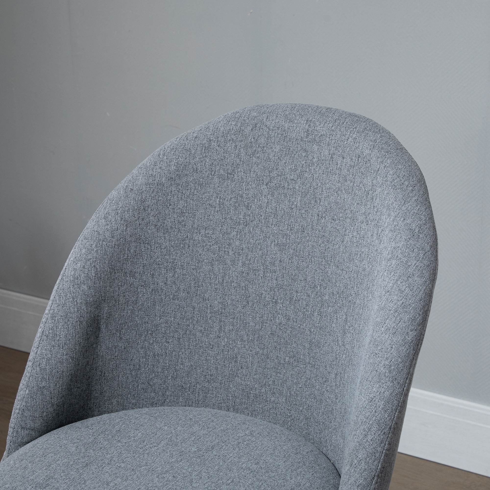 Vinsetto Ergonomic Drafting chair Adjustable Height w/ 5 Wheels Padded Seat Footrest 360° Swivel Freely Comfortable Versatile Use For Home Office Grey 7