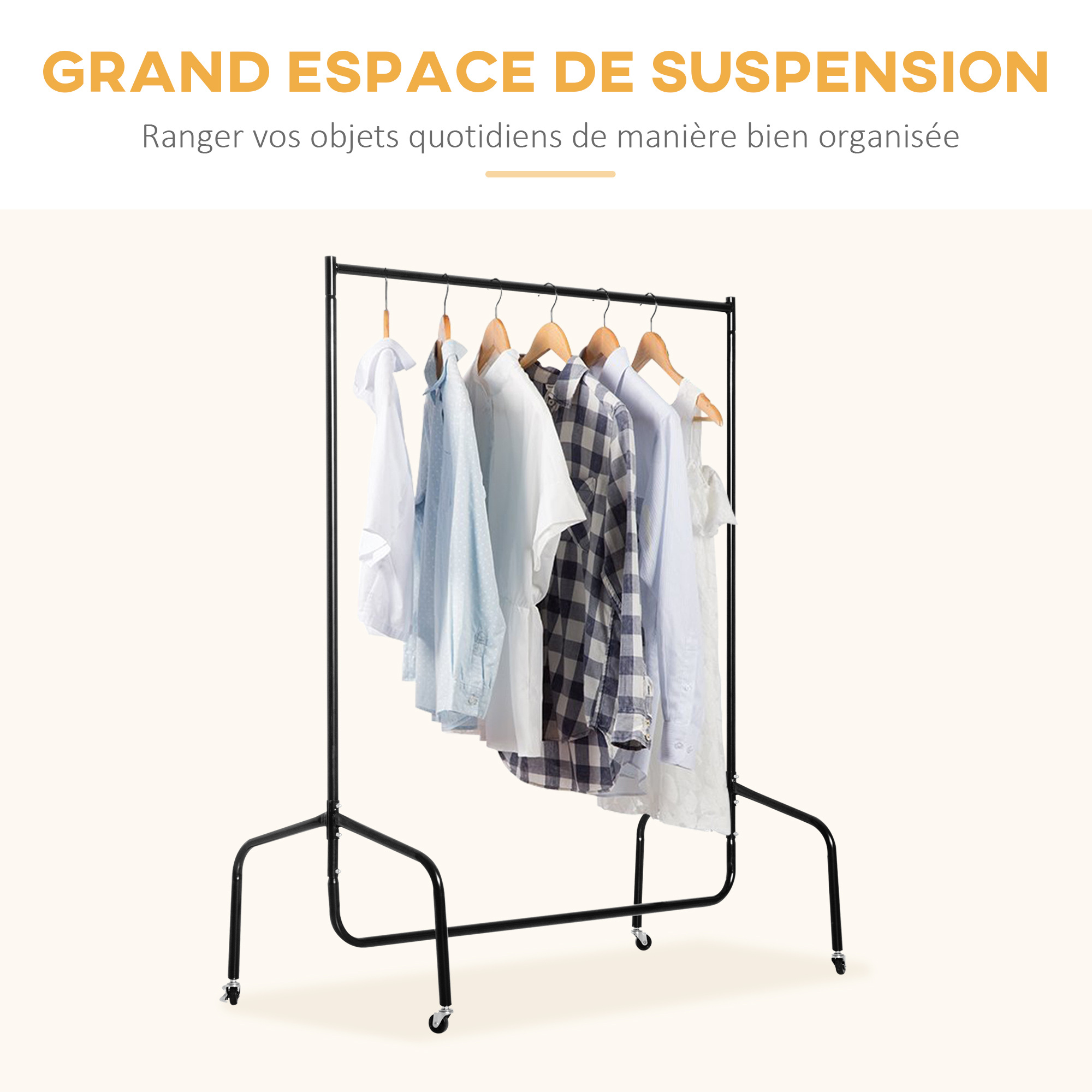 CAVSOIR Portant à Vêteents En Fil étallique Robuste Pour Suspendre Des Vêteents, Aroire