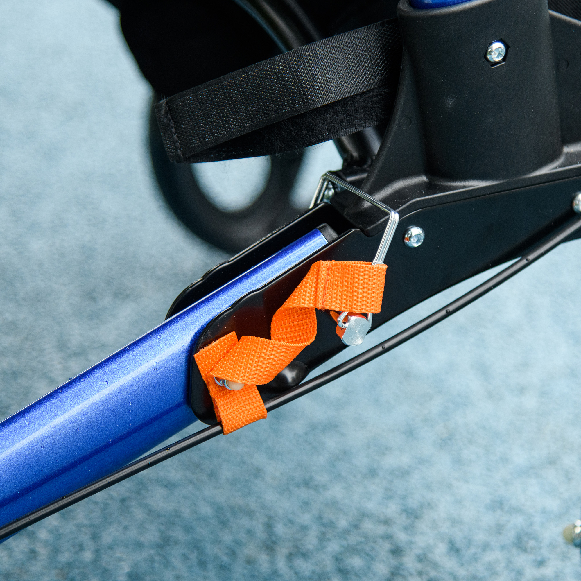 HOMCOM 4 Wheel Rollator with Seat and Back, Folding Mobility Walker with Carry Bag, Adjustable Height, Dual Brakes, Cane Holder, Lightweight Aluminium Walking Frame for Seniors and Disabled, Blue 8