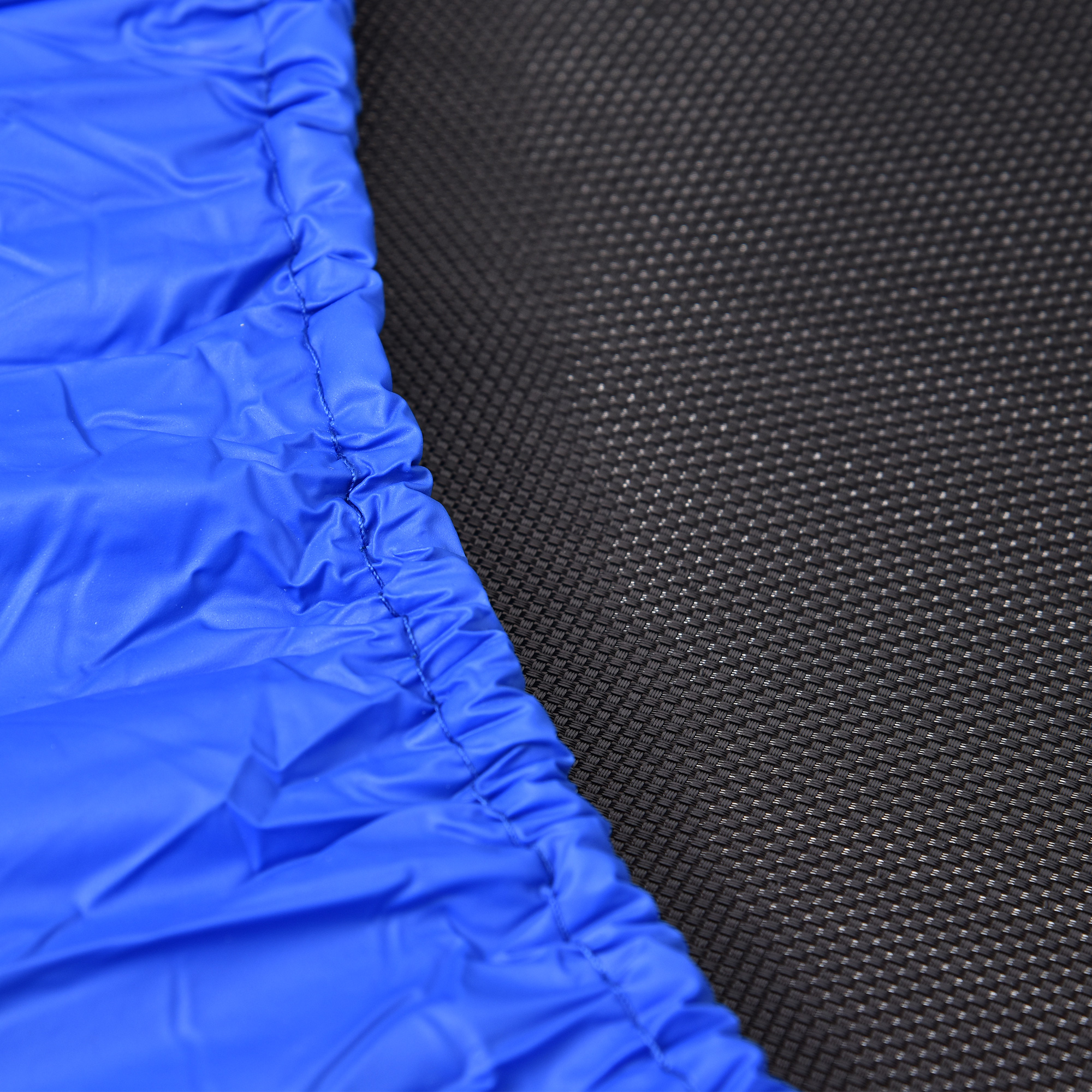 HOMCOM Φ91 Mini Fitness Trampoline Home Gym Yoga Exercise Rebounder Indoor Outdoor Jumper with Safety Pad, Support Up to 100 KG, Blue and Black 7