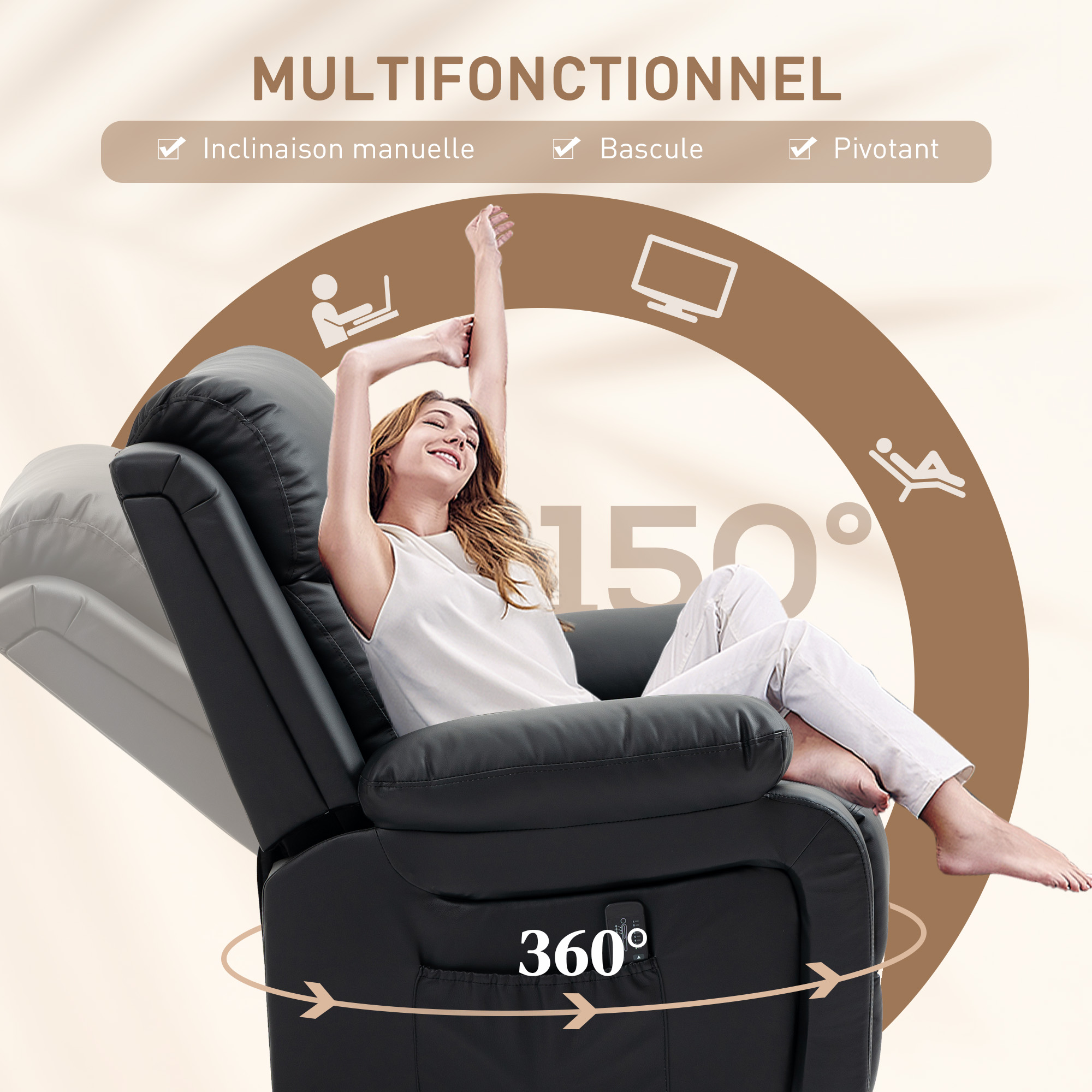 Tondeuse hélicoïdale thermique pour gazon anglais MASPORT 500 GOLF