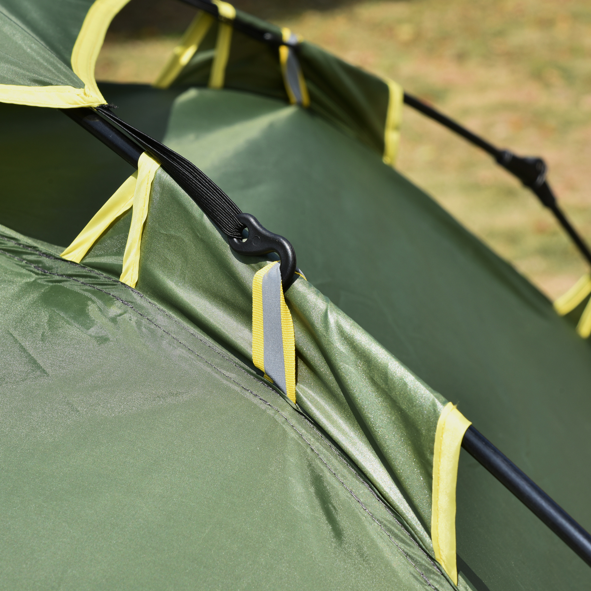 Tente de camping - Outsunny - 2-3 pers dôme étanche légère ventilée 2 portes fenêtres - polyester PE - 3,25x1,83x1,3m - gris - Sport Tente de camping - Outsunny - 2-3 pers dôme étanche légère ventilée 2 portes fenêtres - polyester PE - 3,25x1,83x1,3m - gris - Sport