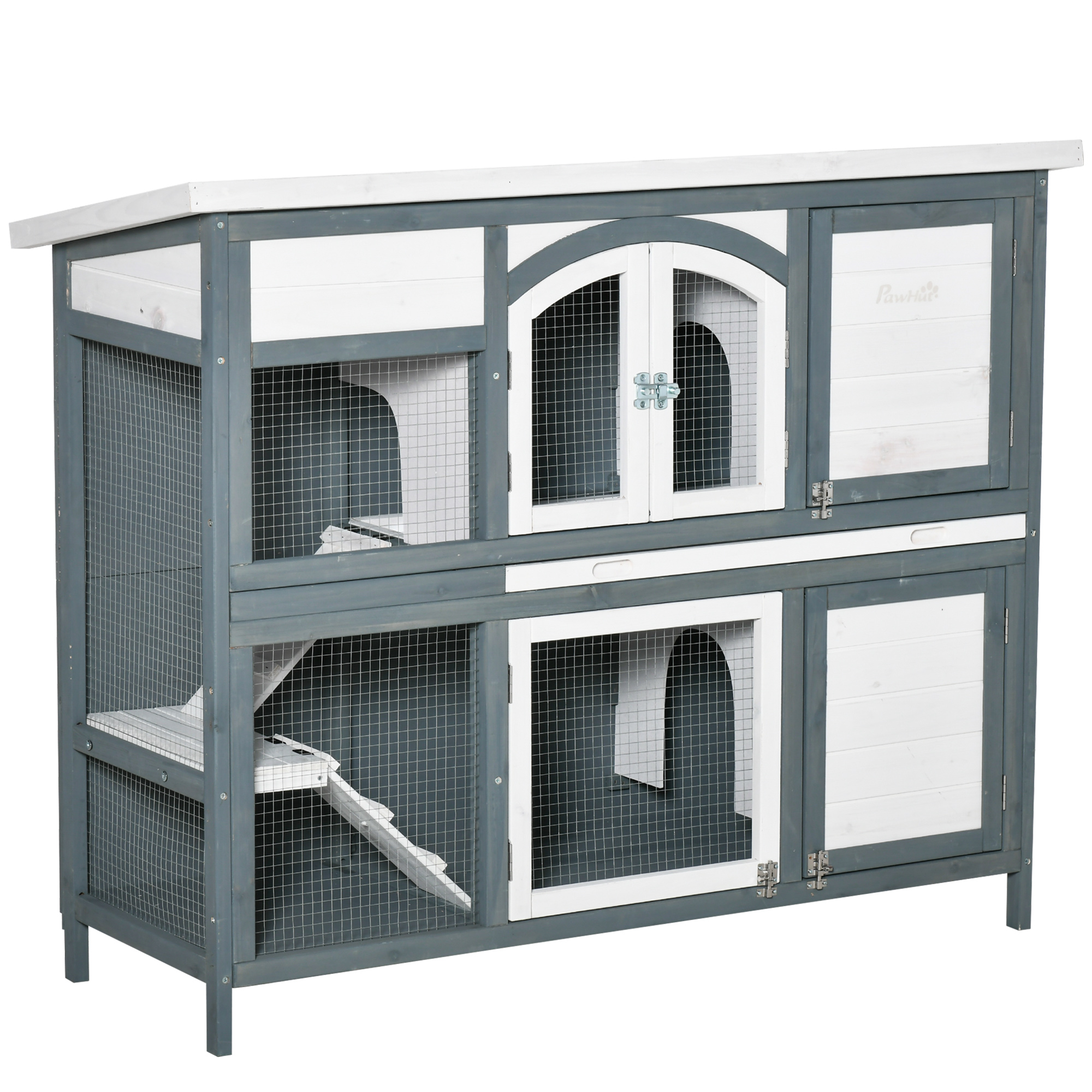PawHut Walk In Chicken Run Chicken Coop, Large Poultry Cage Hen House for 6-8 Chickens Outdoor w/ Water-Resist Cover 302 x 107 x 172cm