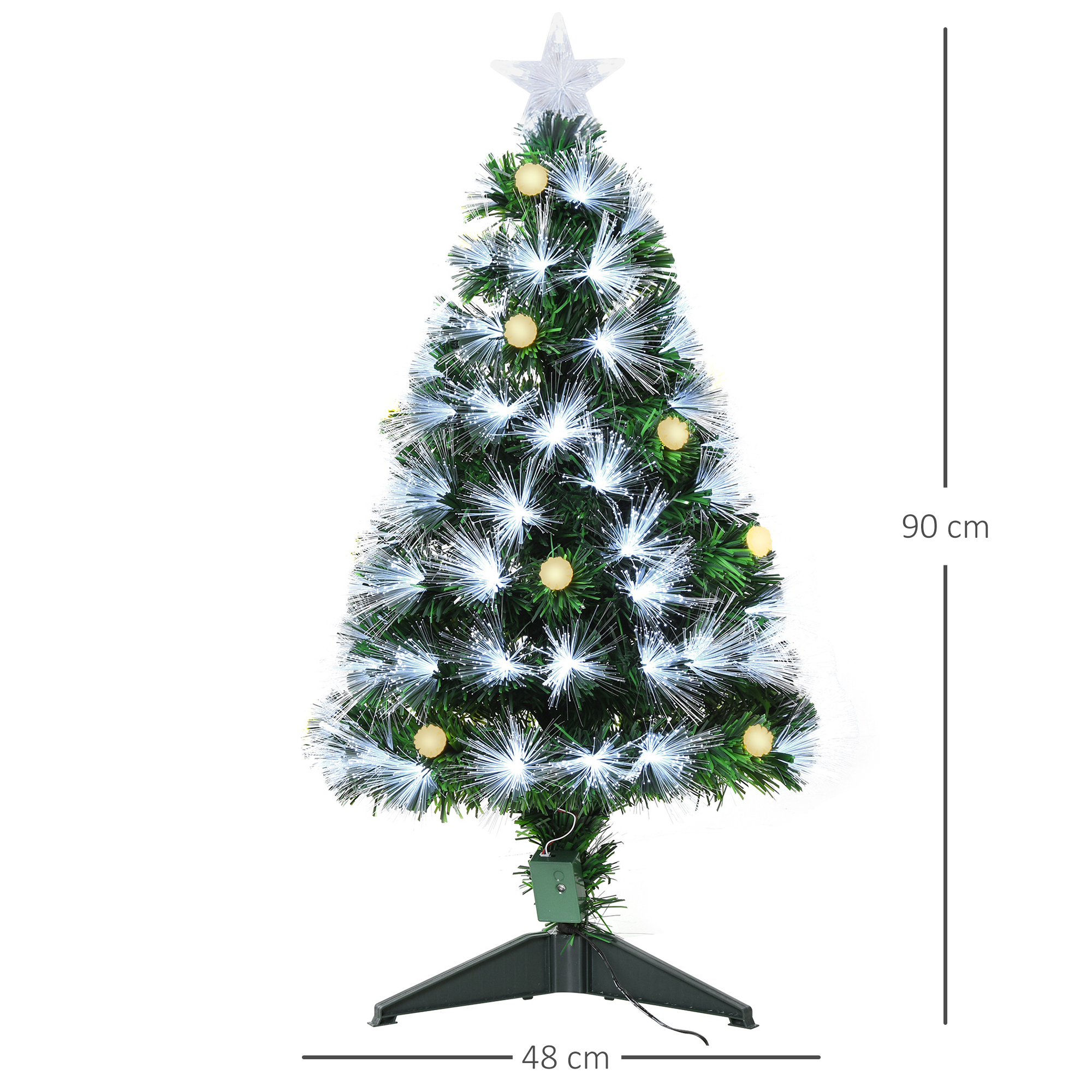 Albero di Natale artificiale da 182 cm con fiocchi di neve Balconera 250 LED, 880 rami, con supporto in metallo pieghevole, decorazione per feste | Leroy Merlin