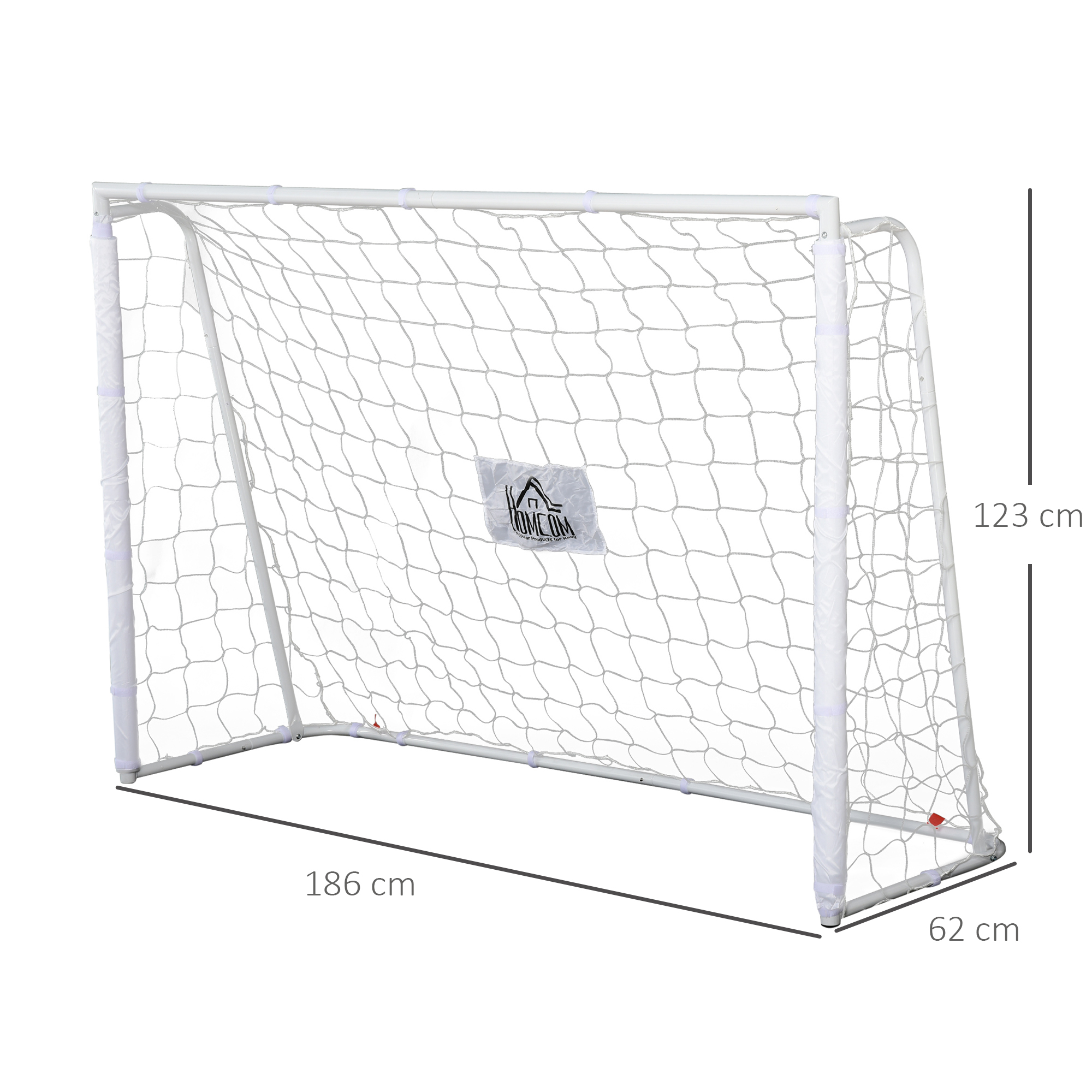But De Foot SPORTNOW 1,8 X 1,2 M – PVC Renforcé, Piquets Inclus – Pour Jardin Et Entrainement