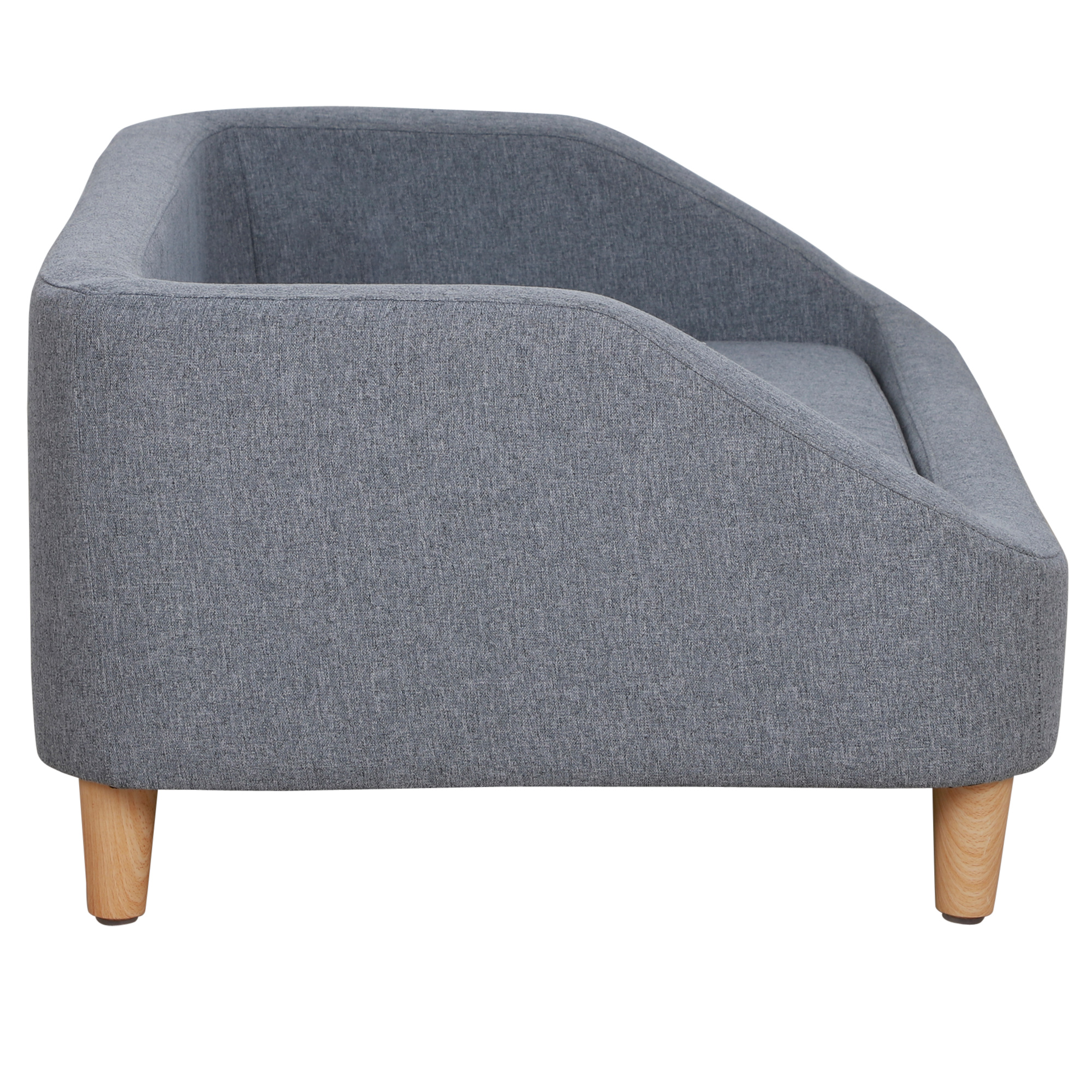 PawHut Dog Sofa, pet Bed, with Soft Cushion, Washable Cover, for Small, Medium & Large Dogs Grey 8