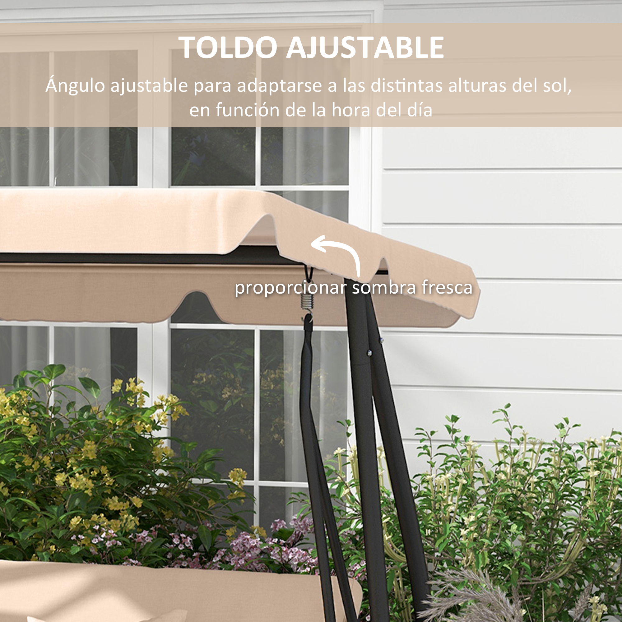 toldo columpio balancin exterior