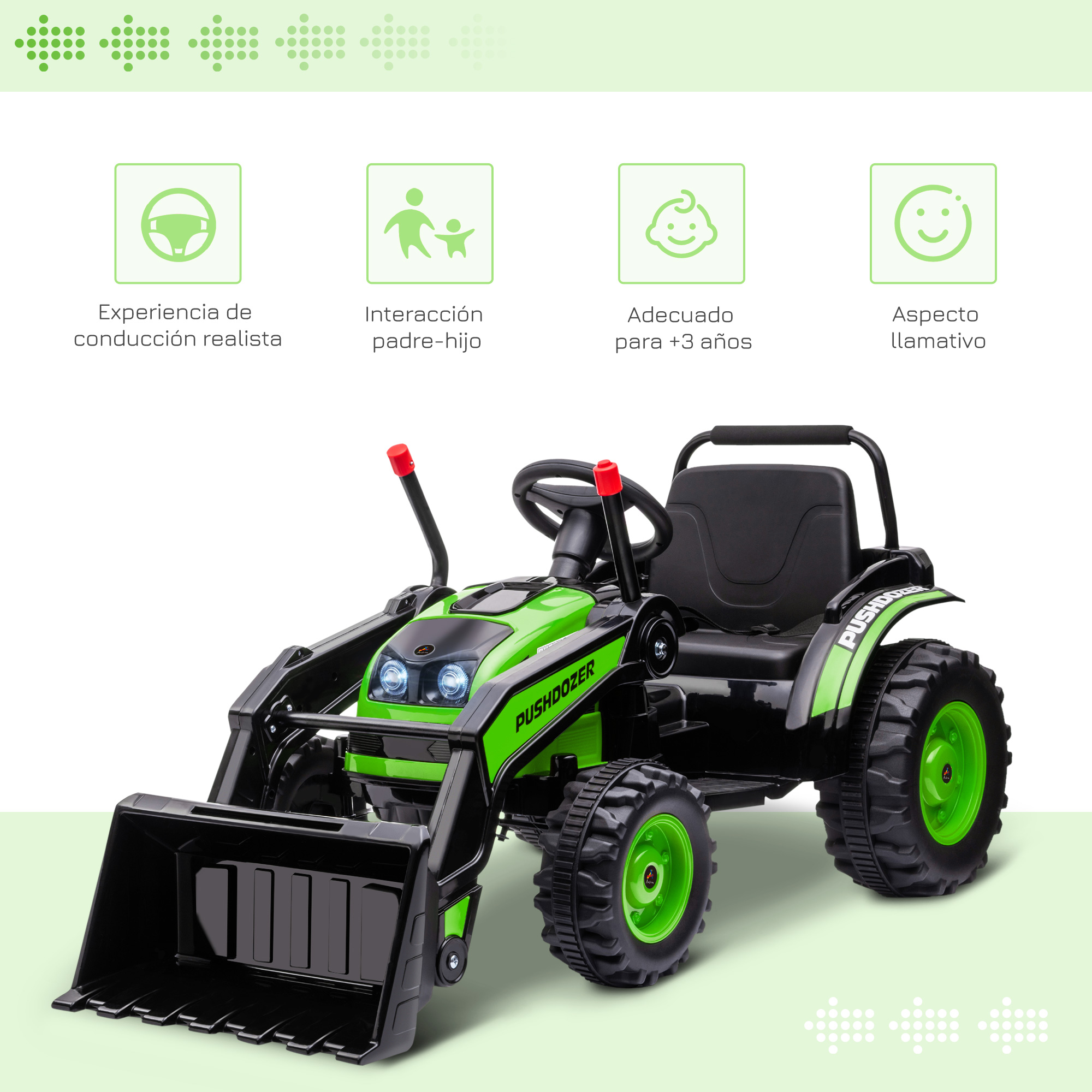Correpasillos Bebe Año Tractor Excavadora Elu00e9ctrico Infantil