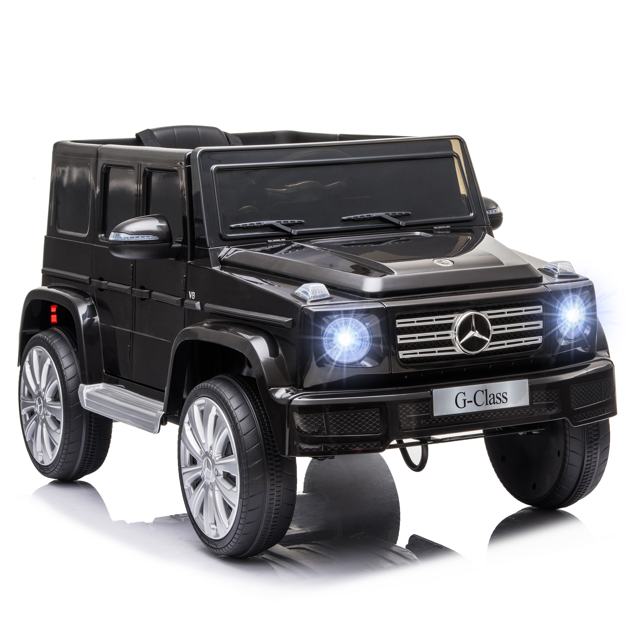 HOMCOM Voiture véhicule électrique enfant licence officielle Mercedes 12 V télécommande parentale, V. Max. 5 Km/h - noir