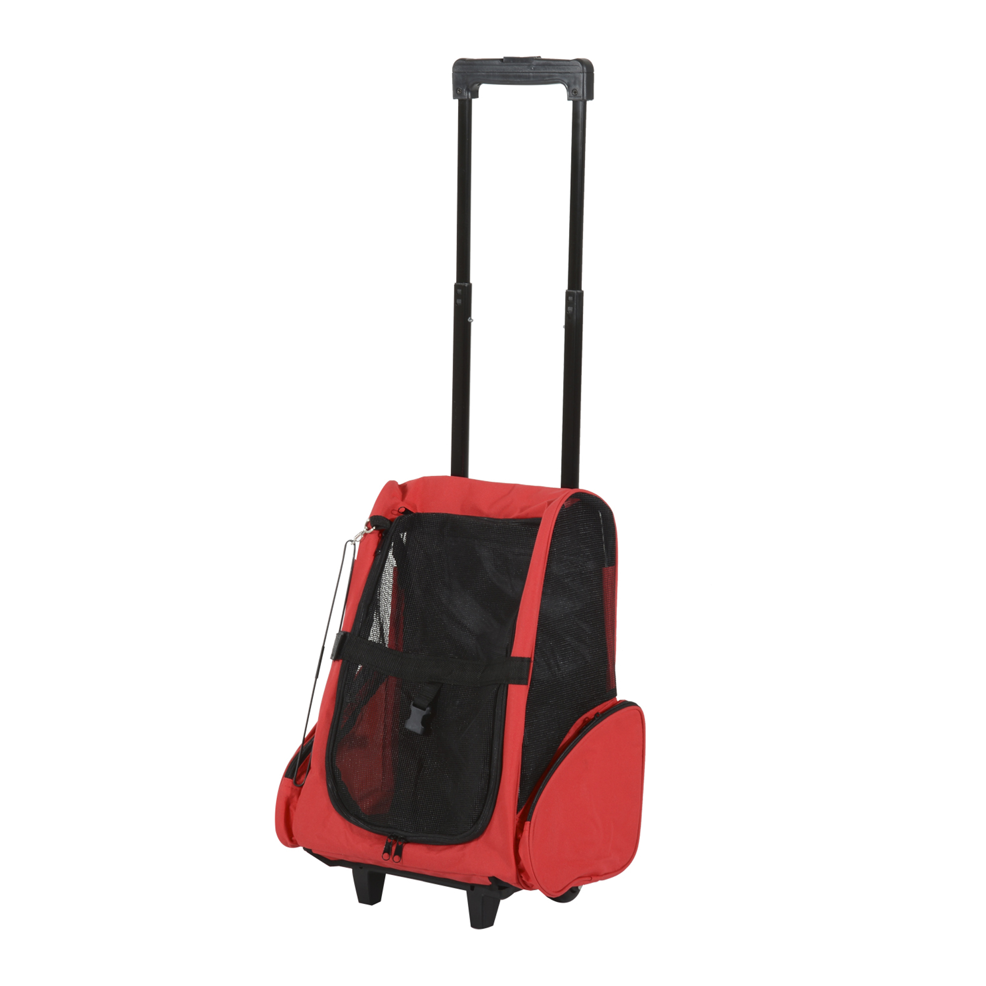 Zaino Trasportino Per Gatti PawHut - Pieghevole, Con Oblò, Cuscino E Tasche, 38x24x38 Cm - Foto 4