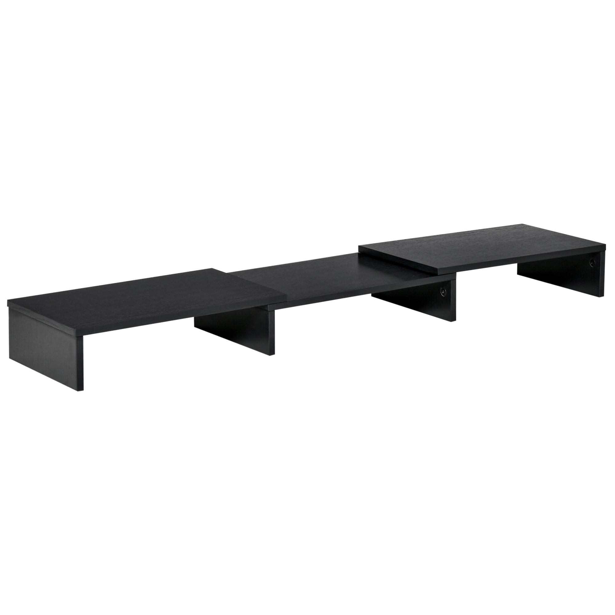 Display Riser With Angle Vinsetto Dual Monitor Stand Riser with Adjustable Length and Angle ...