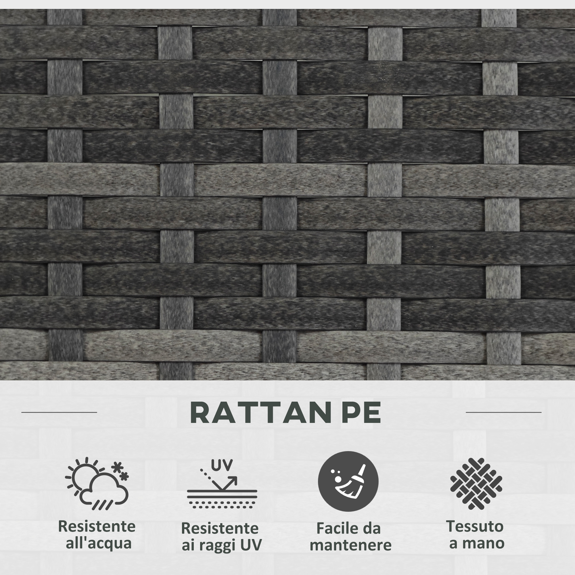 Better & Best Fioriera Rettangolare In Ferro Con 2 Vasi – Grigio, 32x16x18,5 Cm – Portavasi Elegante Per Balcone E Giardino - 2