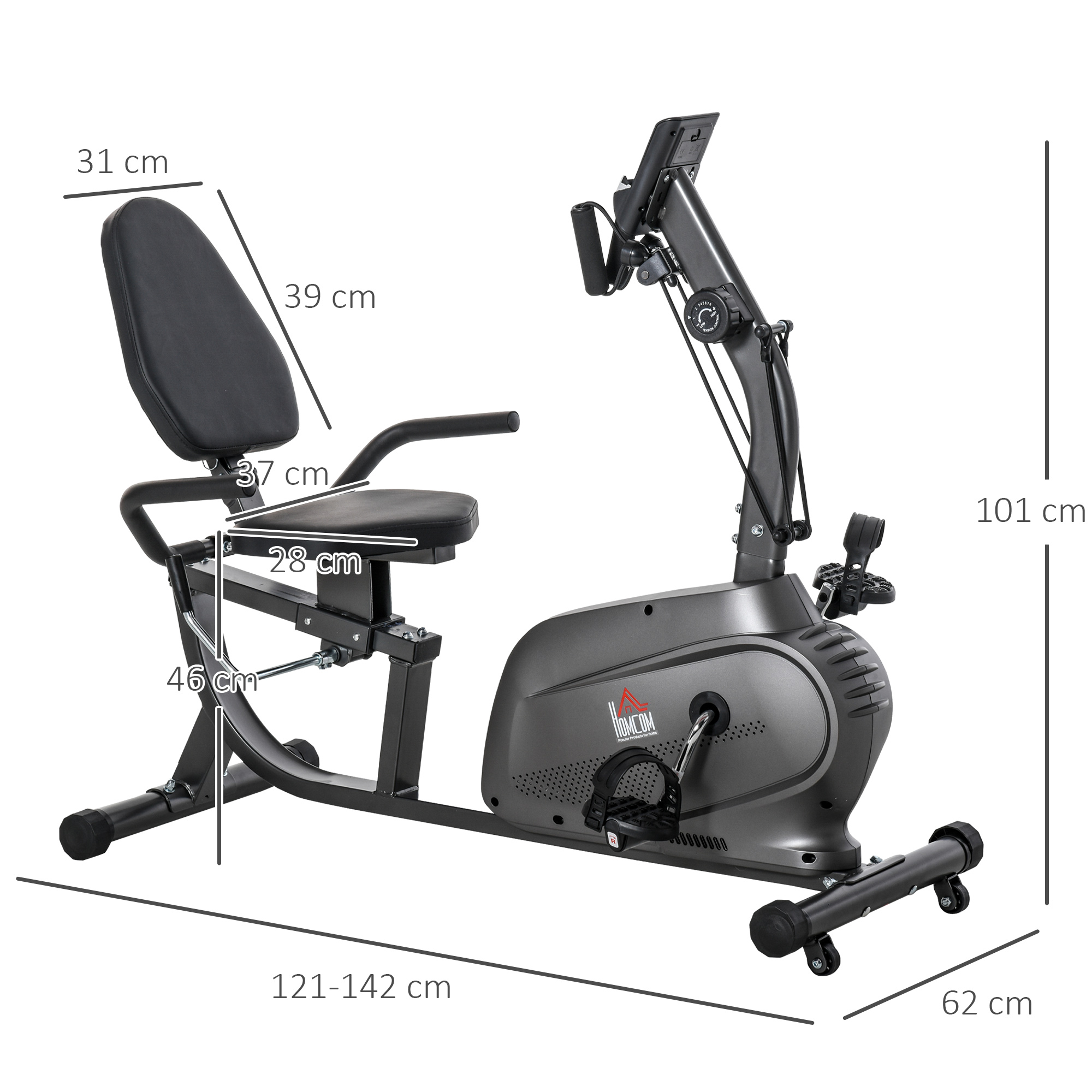 Magnetic Resistance Exercise Bikes Amazon Uk Pooboo Magnetic