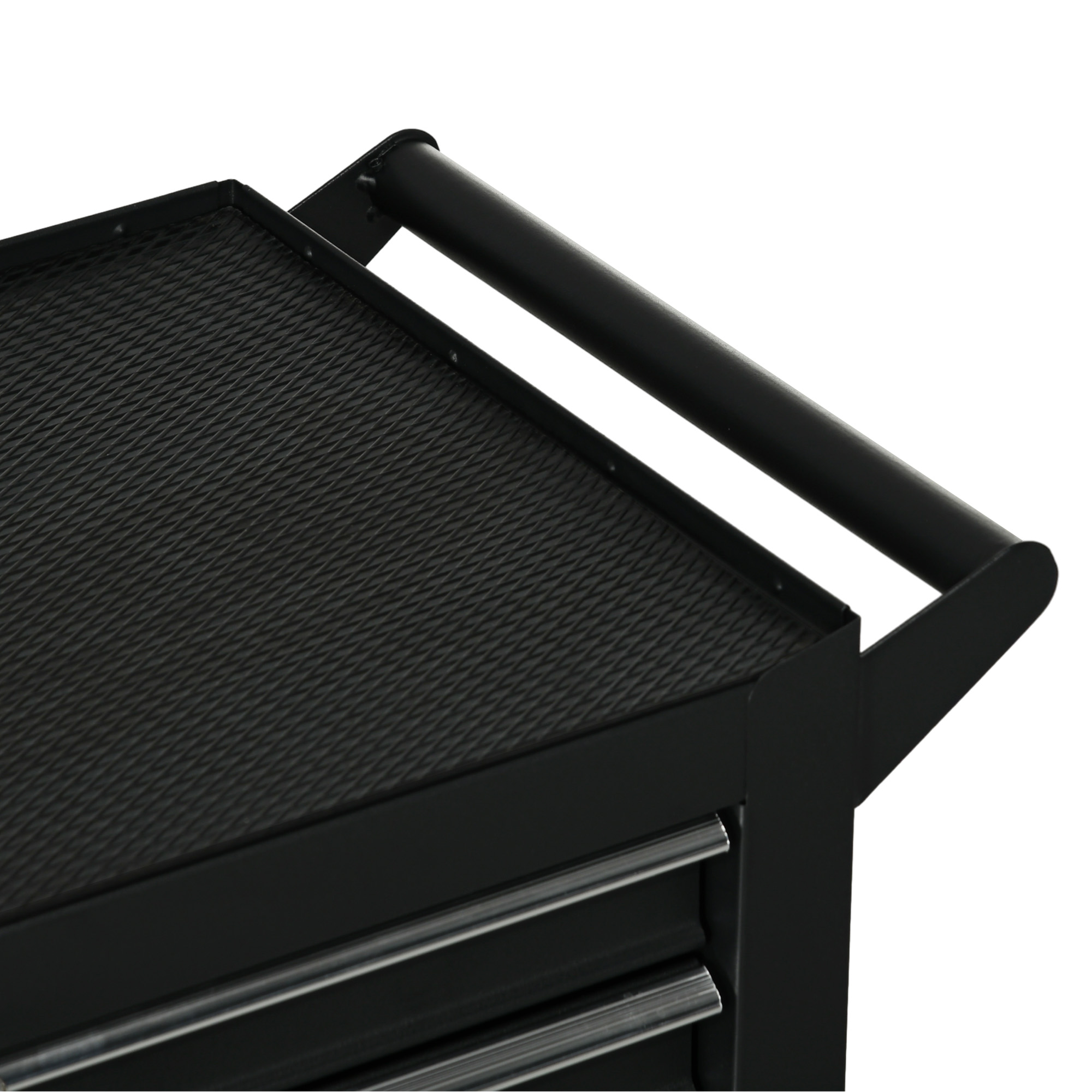 DURHAND 7-Drawer Tool Box on Wheels, Lockable Tool Cabinet with EVA Pat & Ball Bearing, Matte Black 9