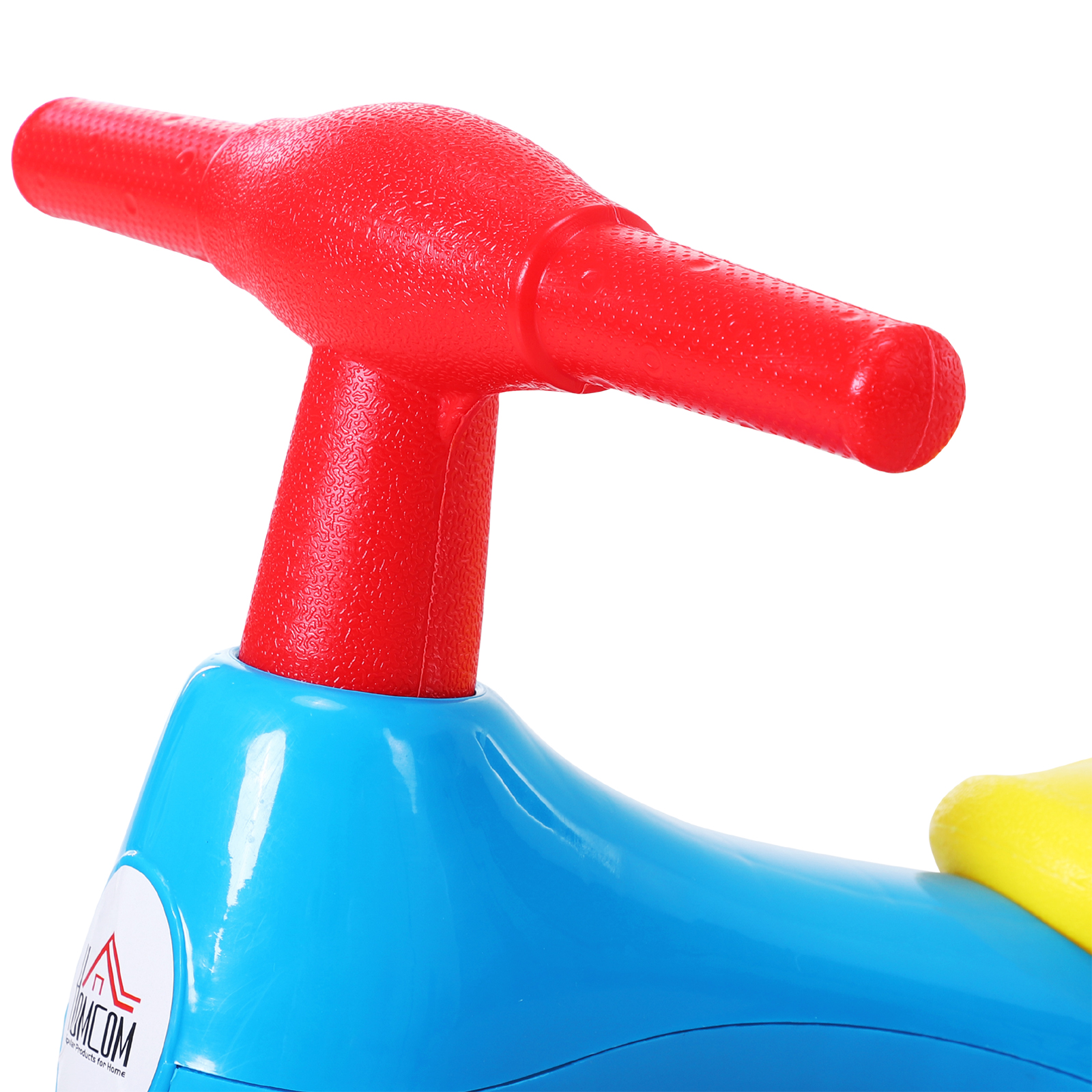 HOMCOM Baby Balance Bike Toddler Training Walker Smooth Rubber Wheels Ride on Toy Storage Bin Gift for Boys Girls Blue Red 8