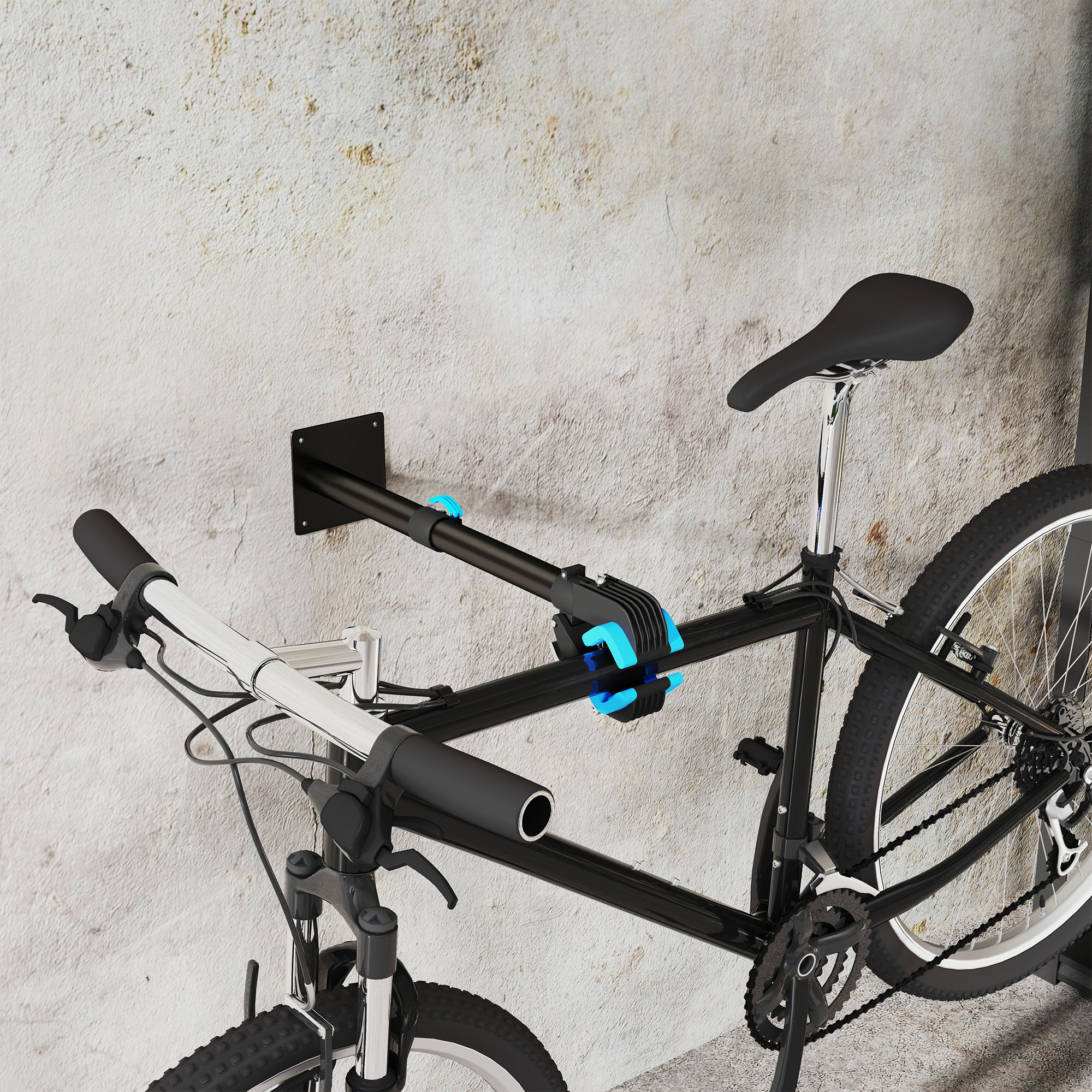 HOMCOM Bike Repair Stand, with Adjustable Clamp, Black 2