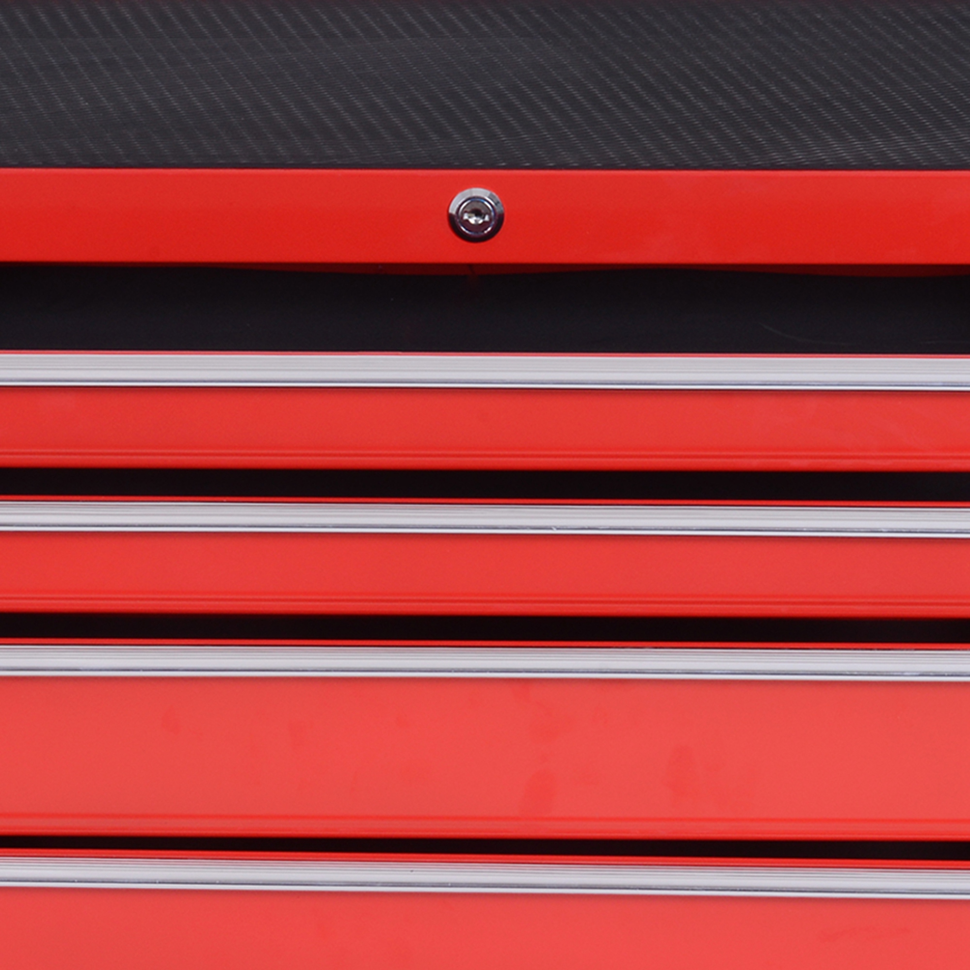 DURHAND 7-Drawer Tool Box on Wheels Tool Cabinet 150 Load with Lockable swivel castors, Red 8