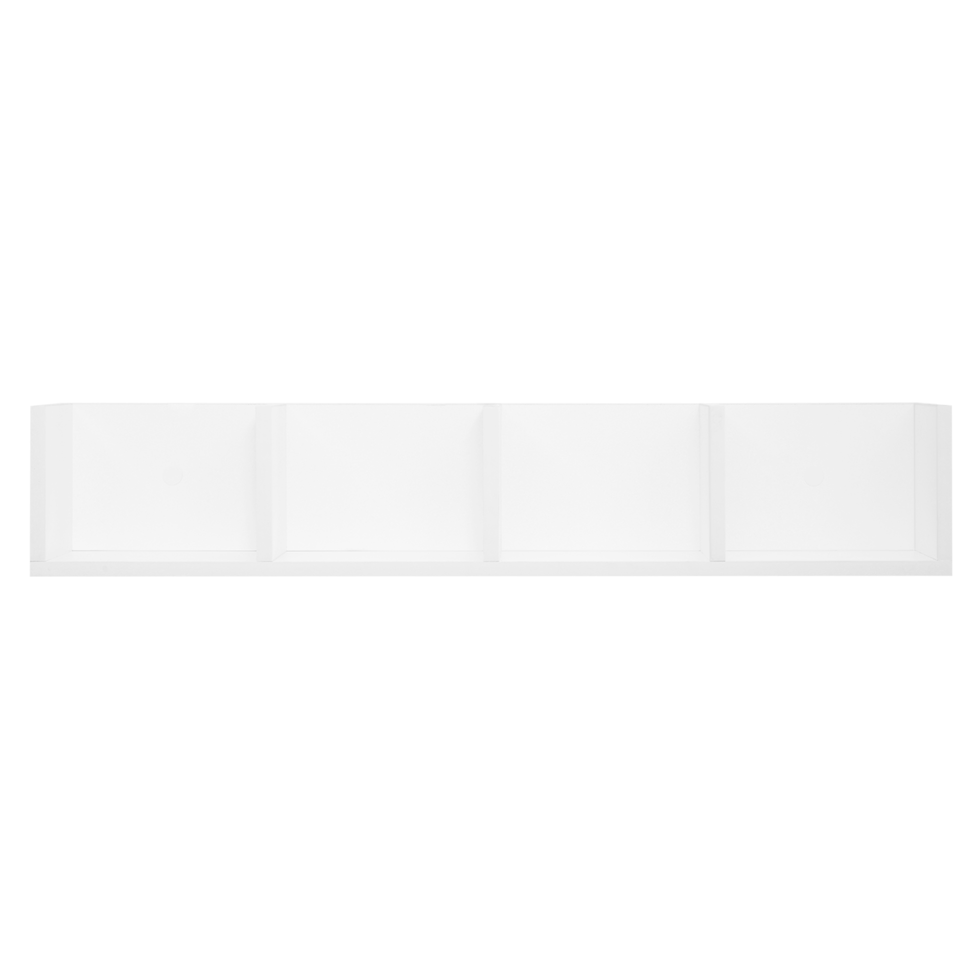 HOMCOM Wall Mount 84 CD / 56 DVD/Blu-ray/ Media Storage Rack 4 Cubes Wooden Shelf Organizer Unit Bookcase Display (White) 7