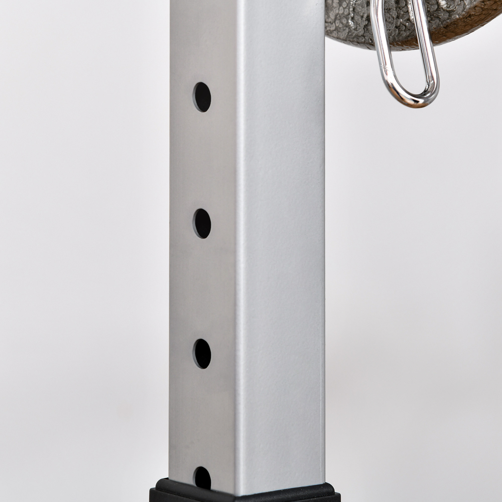 Set Di 2 Rack Porta Bilanciere In Acciaio HOMCOM - Regolabili, Capacità 150kg, Nero