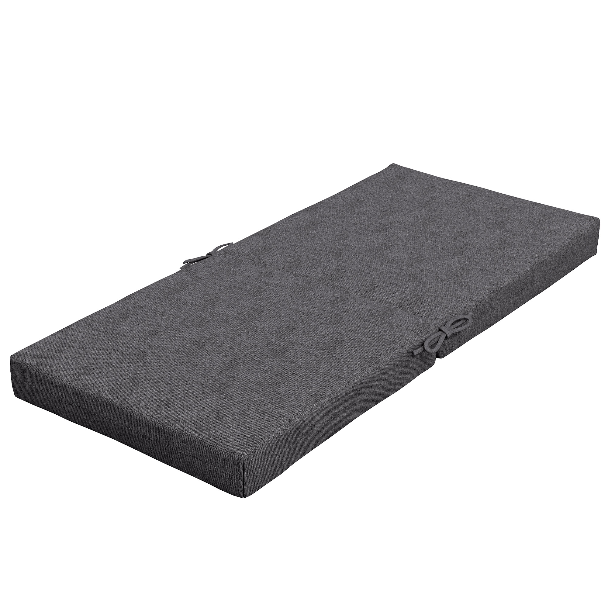 Outsunny Lot de 2 coussins d'extérieur pour fauteuil chaise à dossier avec attaches rembourrage 8 cm, 112L x 51l cm, gris foncé