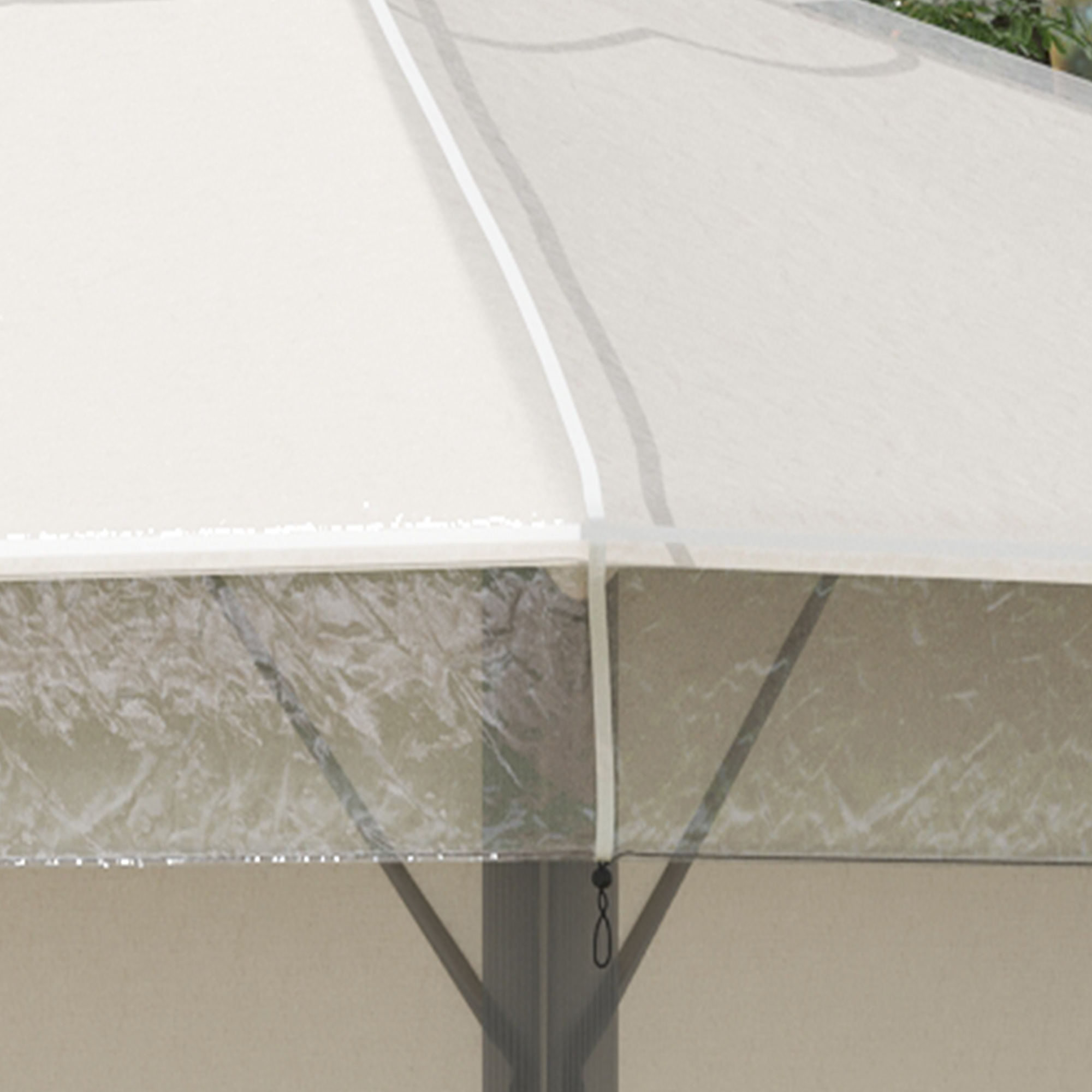 Copertura Di Ricambio Per Gazebo Outsunny 3×3 M – Tessuto Oxford 370 G/m², UPF30+, Impermeabile E Con Fori Di Scarico (solo Telo, Compatibile SKU 01-0867)