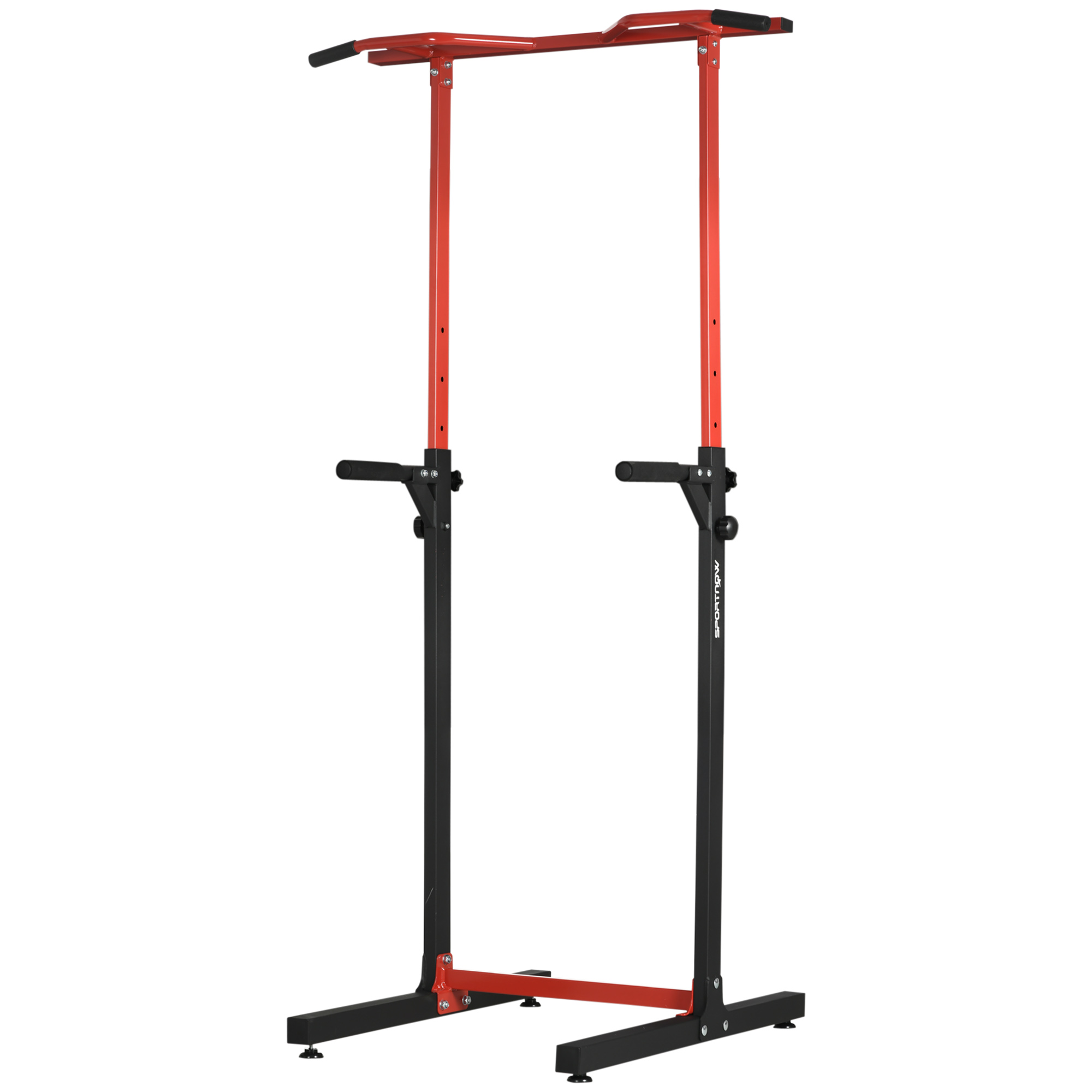 SPORTNOW Barre De Traction Porte Sans Vis - Ajustable 75-92 Cm, Charge 200 Kg, Poignées Antidérapantes Pour Musculation à Domicile