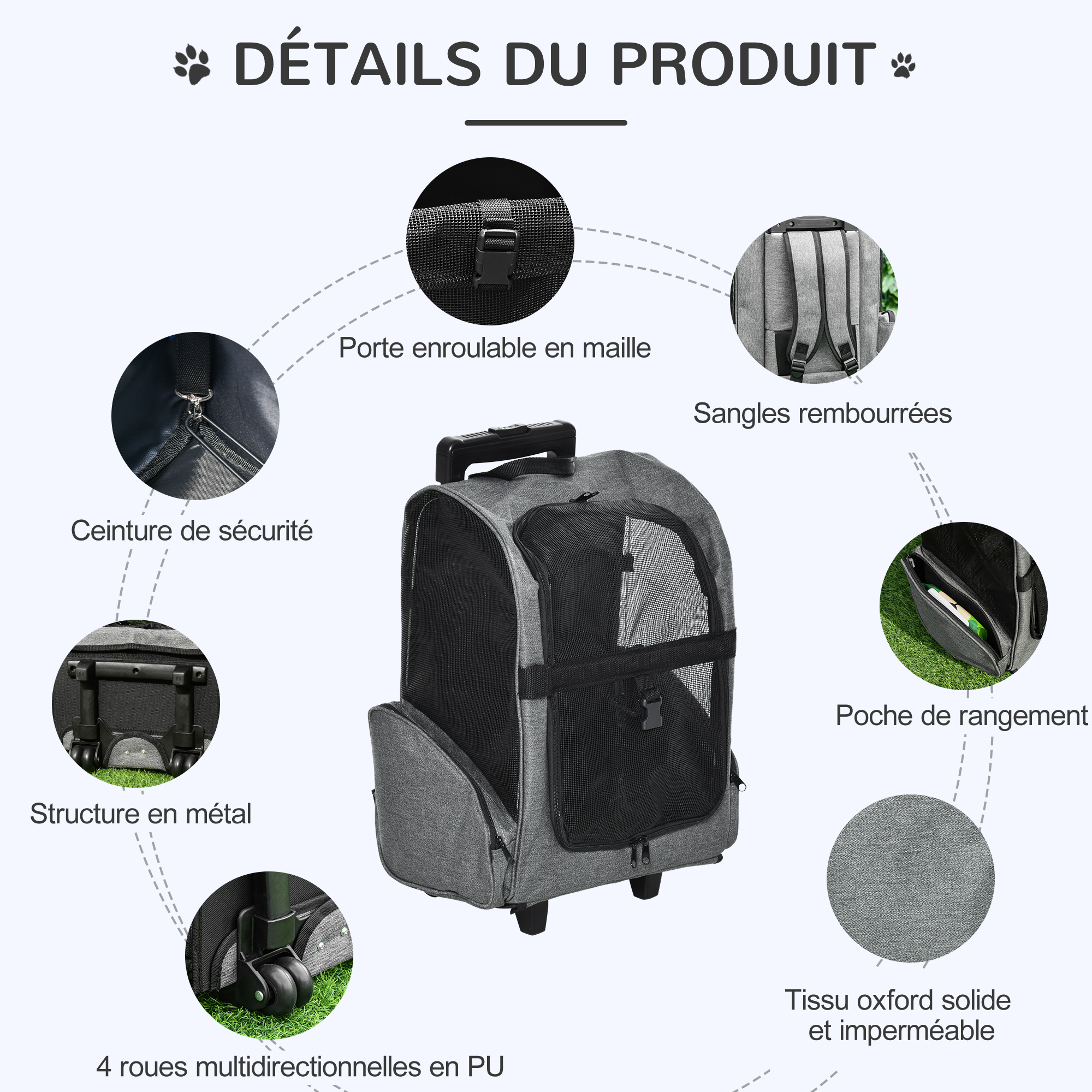 Sac à Dos Chien Chat et Petit Animaux, Sac Transport Chat Chien