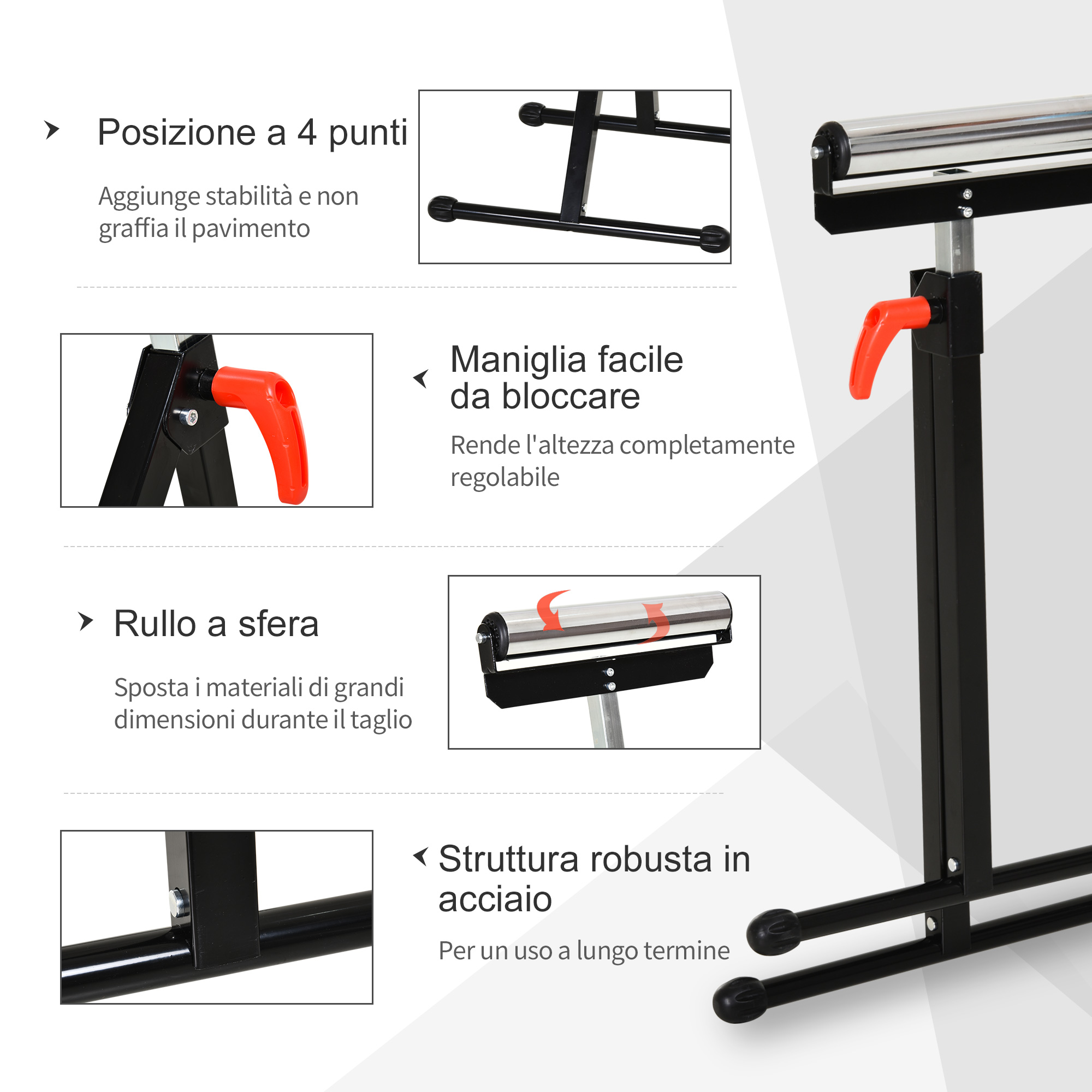 M8 X 40 mm maniglia leva di bloccaggio regolabile filo maschio perno filettato EUR 6,04