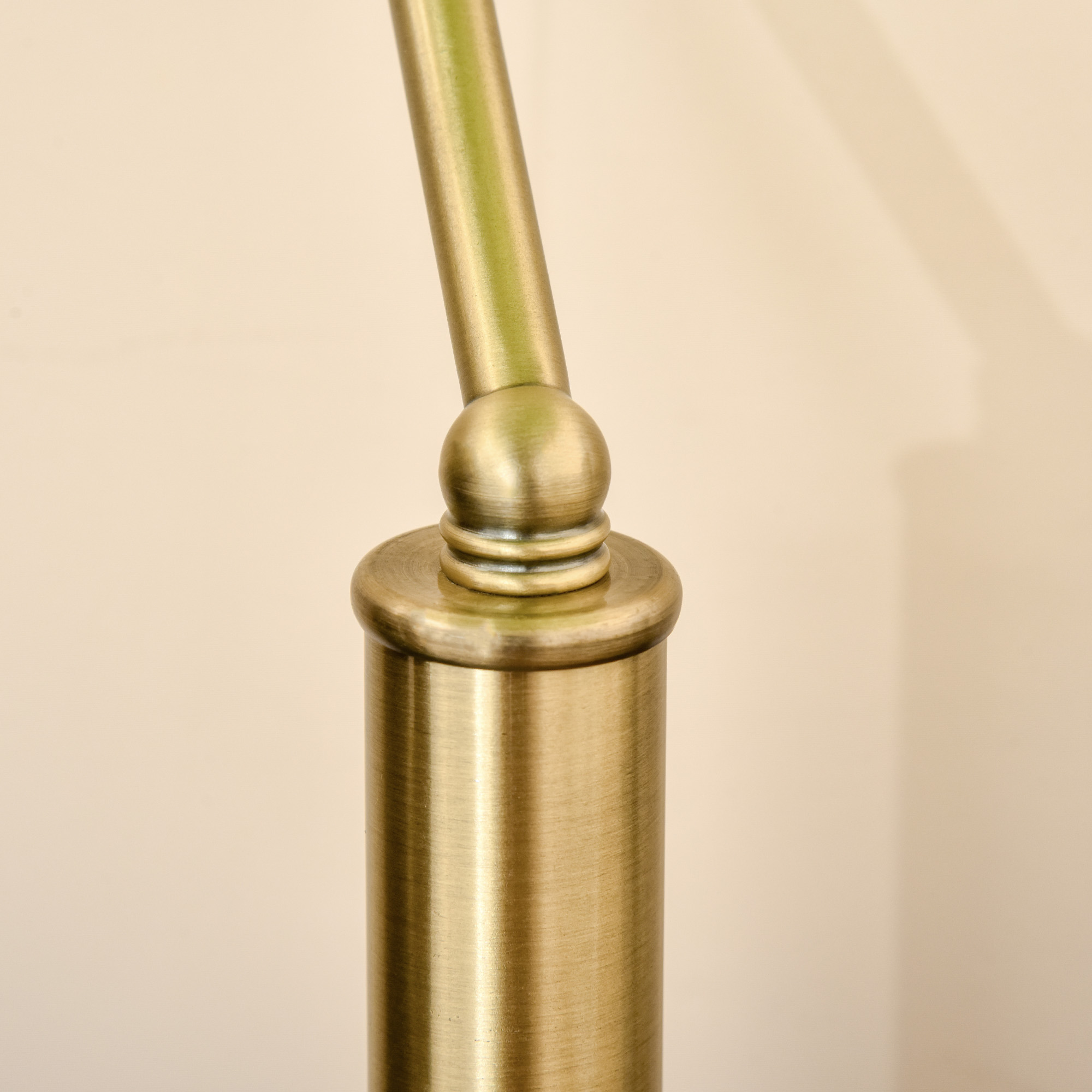 HOMCOM Banker's Desk Lamp with Antique Bronze Tone Base, Table Lamp with Green Glass Shade for Home Office, Green 7