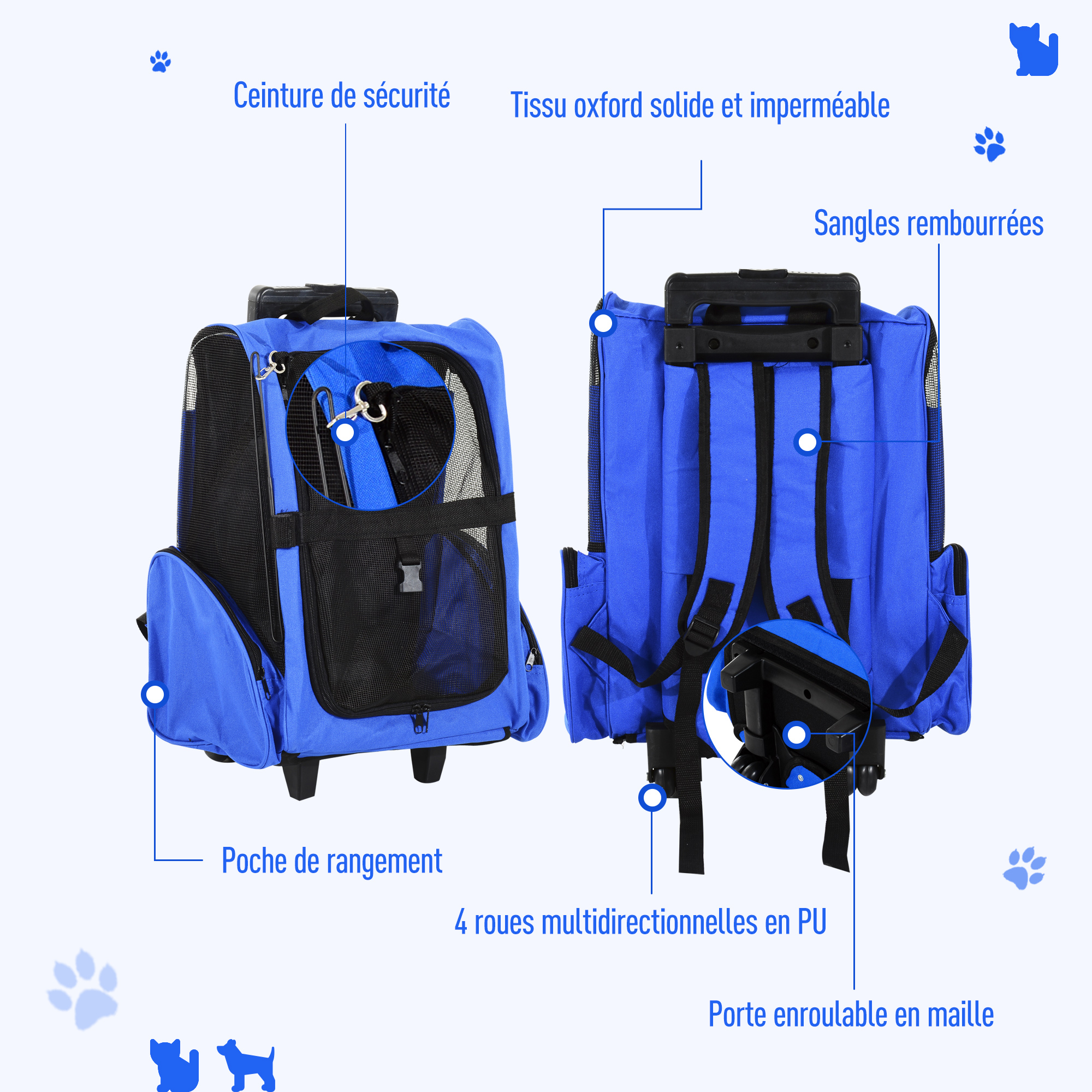 Lot De 2 épaulières Universelles Extra-épaisses - Dimensions 33 X 8 Cm - Antidérapantes Et Respirantes - Pour Sac à Dos, Valise, étui - 6