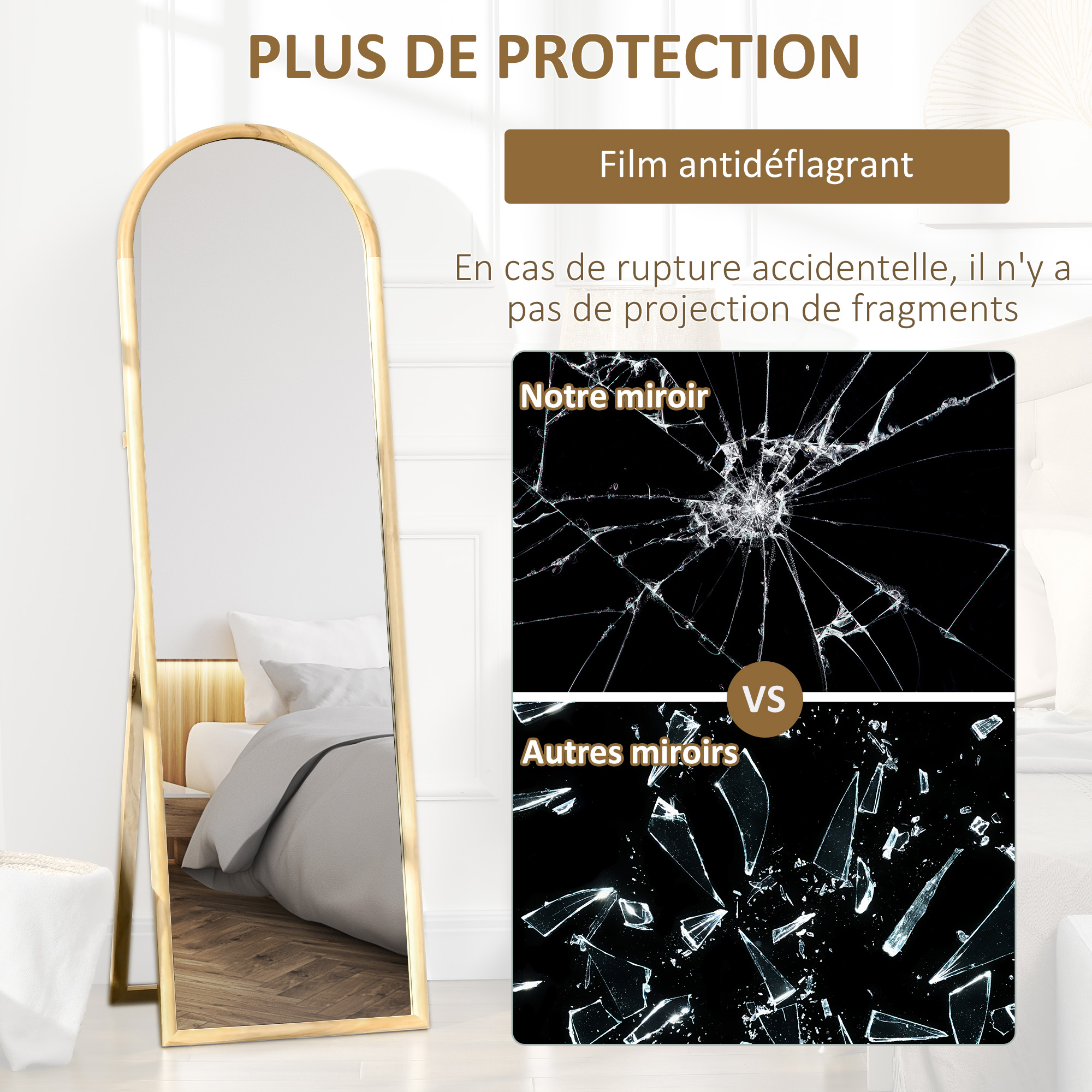 Support De Miroir Pleine Longueur En Bois 30 Cm - Chevalet Stable Pour Miroir Et Illustrations