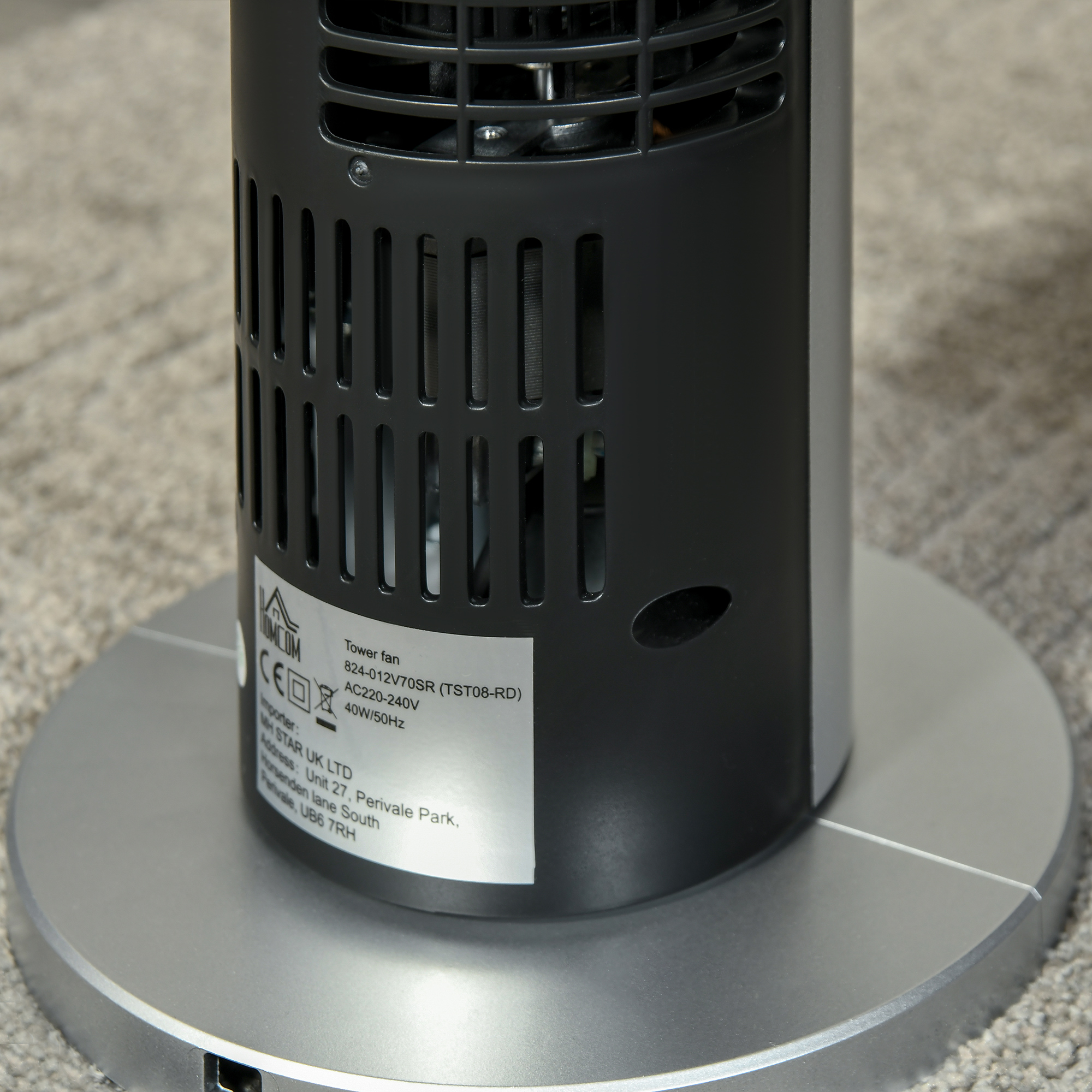 Ventilateur colonne - HOMCOM - silencieux tour chambre 3 modes 3 vitesses télécommande LED - 96 cm - blanc - Bricolage