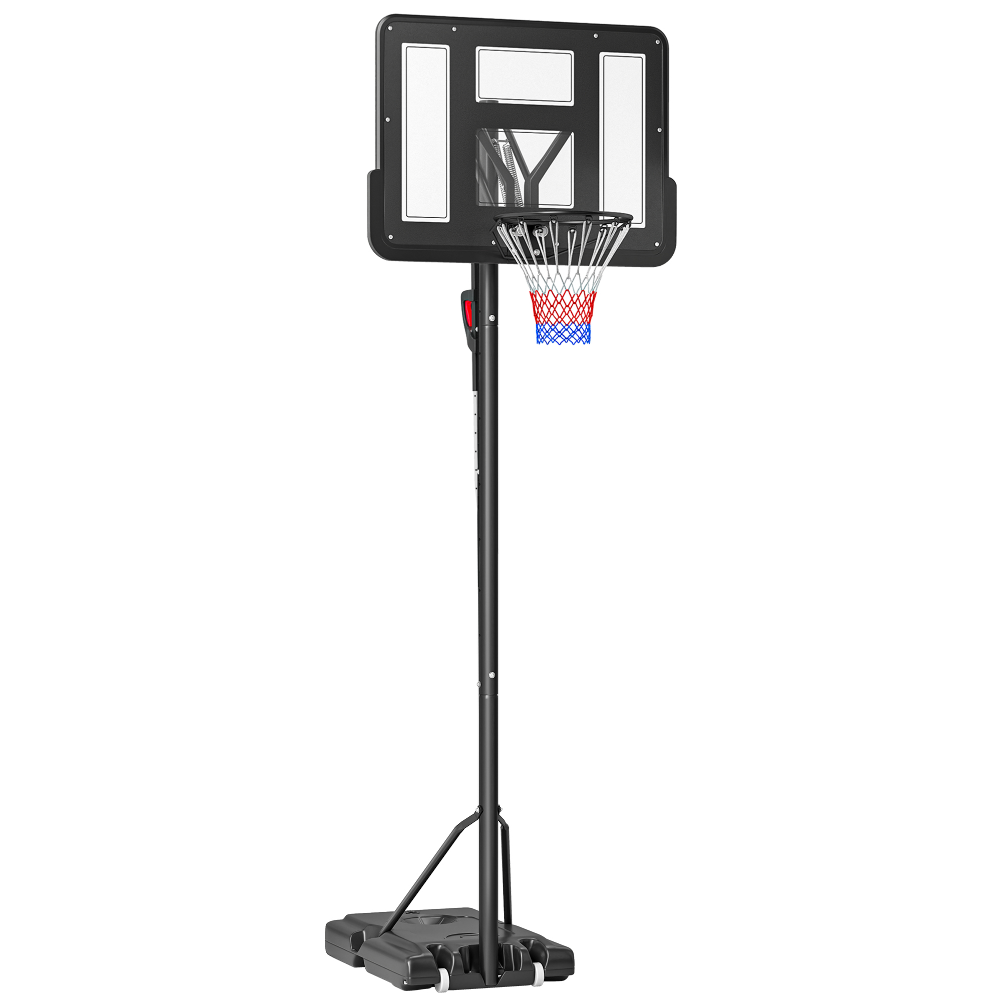 Panier de Basket sur Pied avec roulettes réglable Hauteur 179 à 209 cm Mobile Jeu extérieur Ballon Enfant Adulte Sable eau - Sport Panier de Basket sur Pied avec roulettes réglable Hauteur 179 à 209 cm Mobile Jeu extérieur Ballon Enfant Adulte Sable eau - Sport