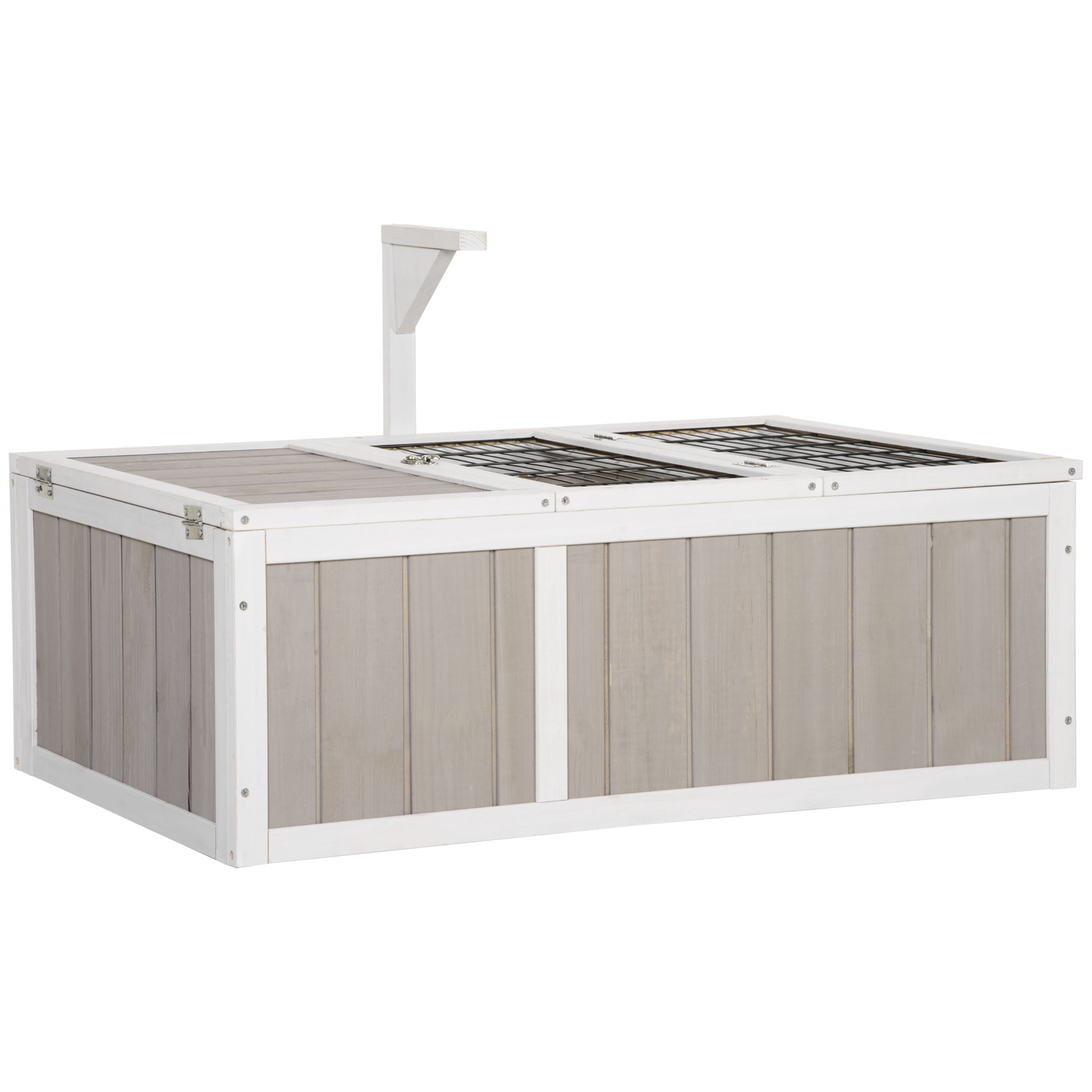 Meilleurs prix pour PawHut Maison enclos Cage à tortue de terre style contemporain avec 2 espaces dim. 91,5L x 61l x 33H cm - bois de sapin