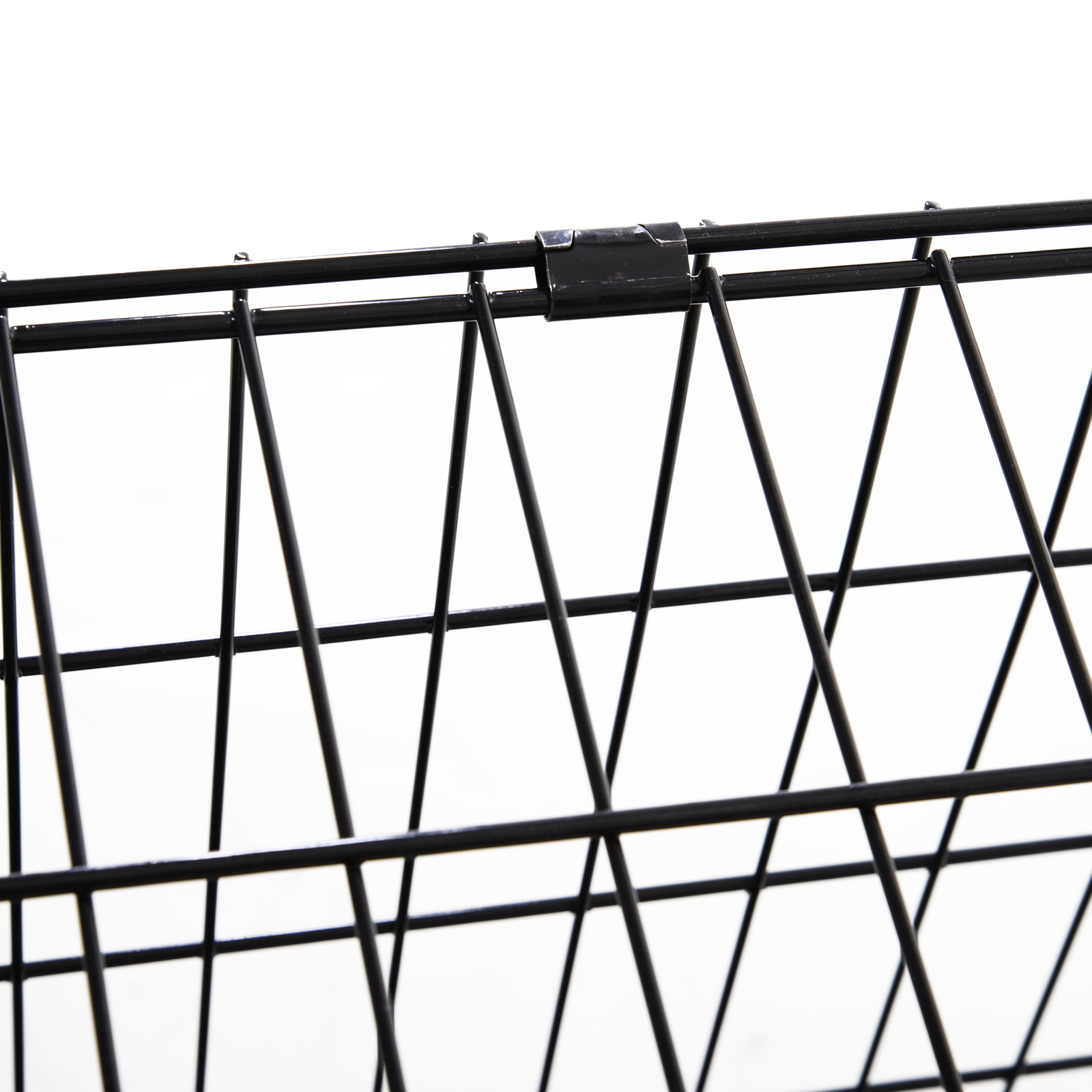 Pawhut Trapeze Collapsible Dog Pet Travel Box Cage Removable Tray 93 x 58 x 65cm 7