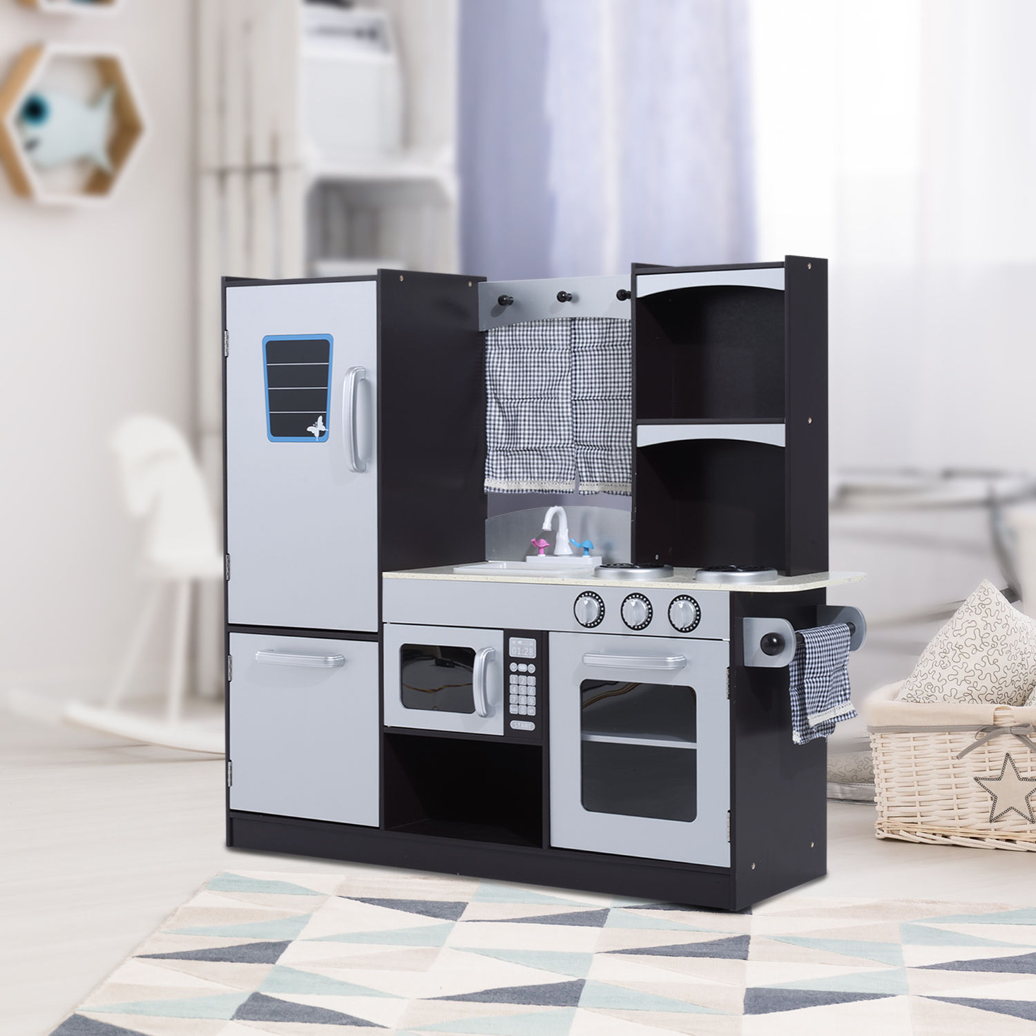 Cucina Bambini Legno Keptfeet Gioca Al Frigorifero Per Bambini