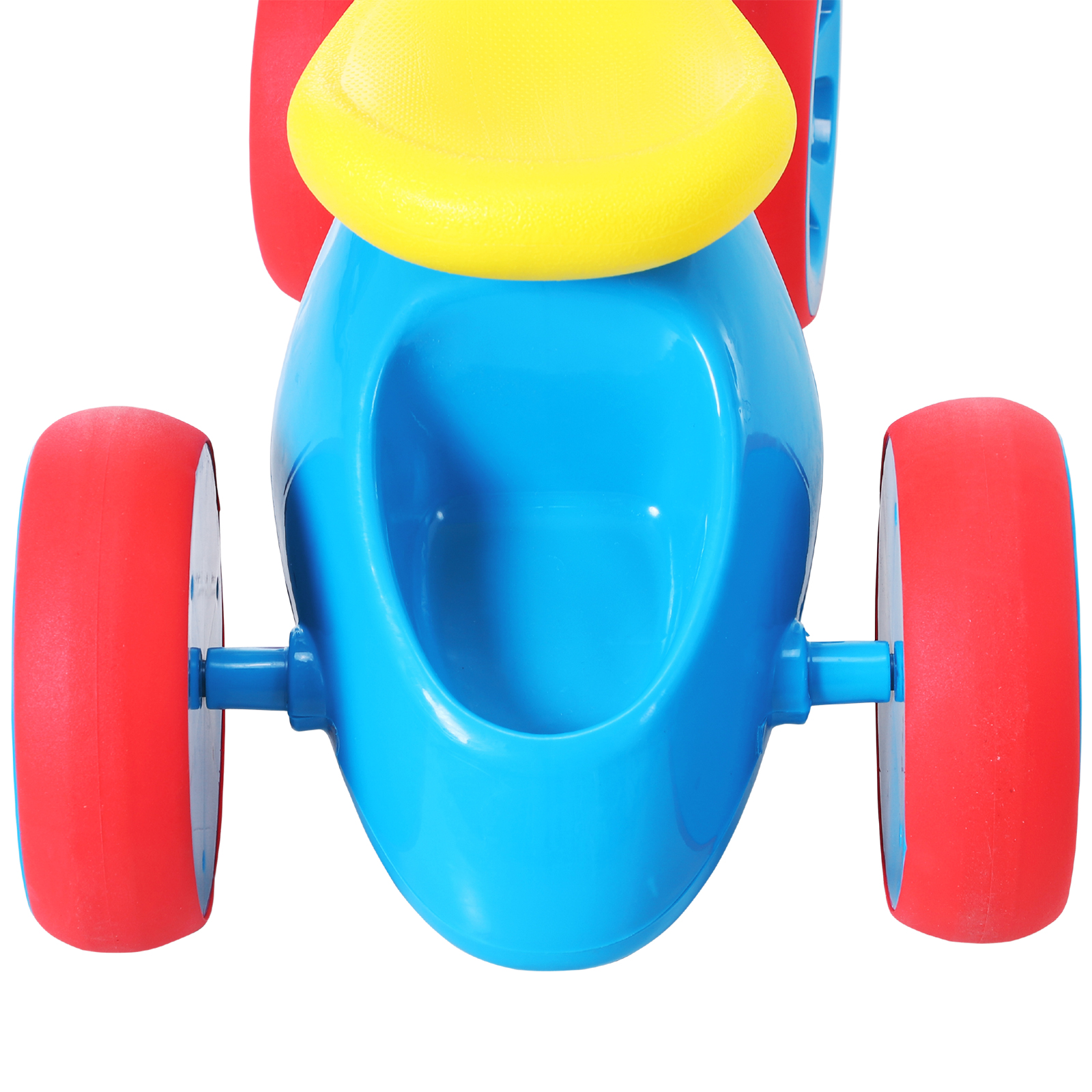 HOMCOM Baby Balance Bike Toddler Training Walker Smooth Rubber Wheels Ride on Toy Storage Bin Gift for Boys Girls Blue Red 9