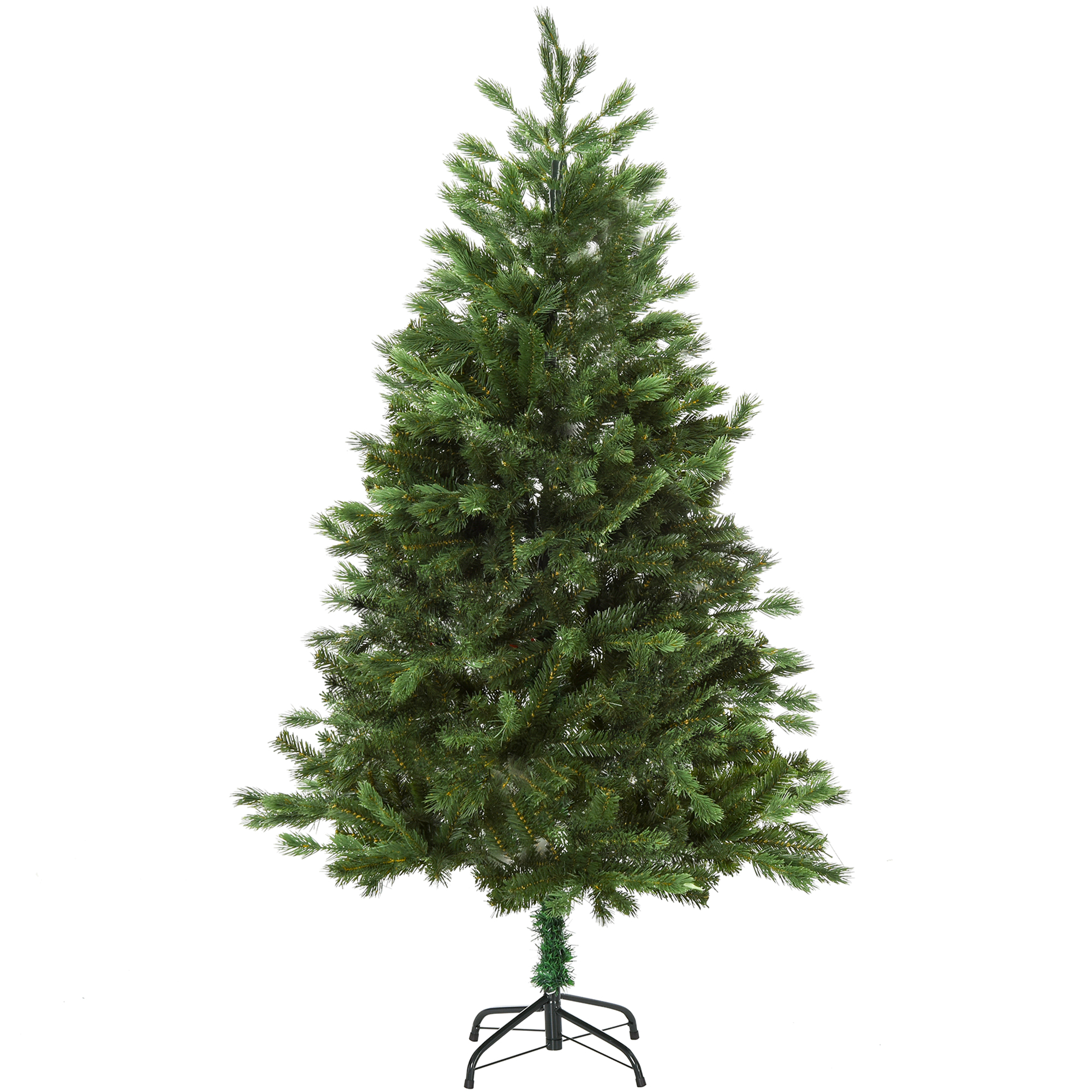 Image of HOMCOM 210cm Albero di natale, Pino artificiale con rami 934, base pieghevole rimovibile, verde Aosom006