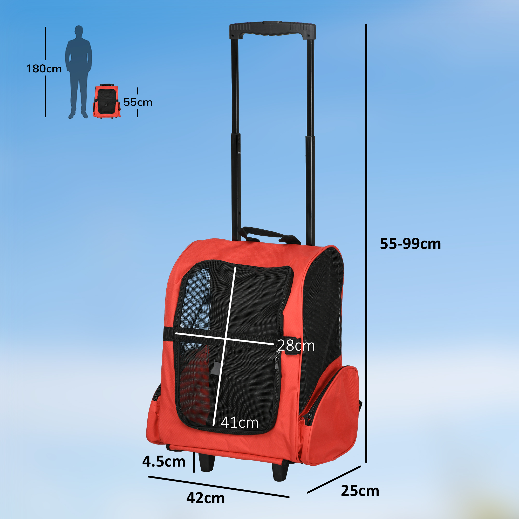 Zaino Trasportino per Gatti a Bolla: Comfort Premium e Spazio Stabile