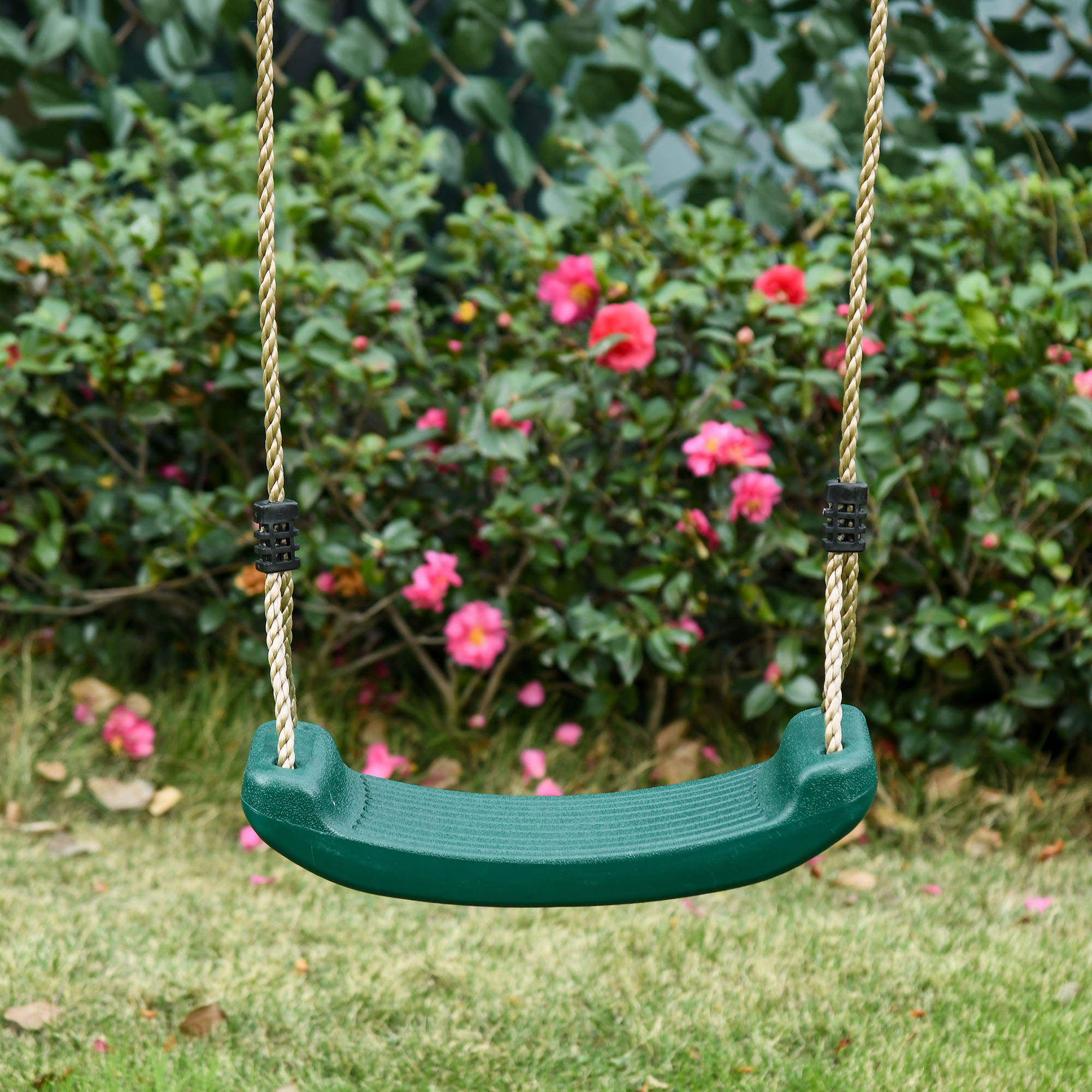 Outsunny Set 2 Altalene da Giardino con Scalette e Canestro Bambini 3-8 Anni