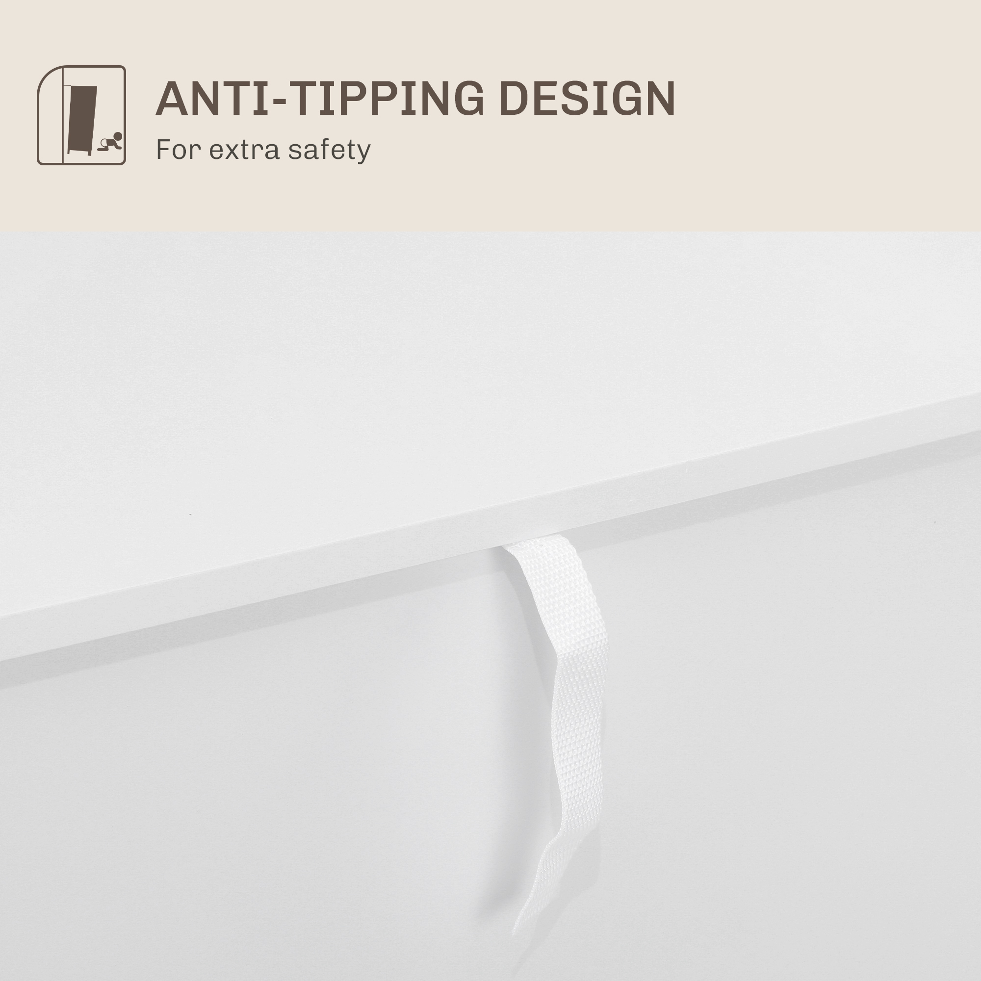 HOMCOM Adjustable Shelf Sideboard White 7