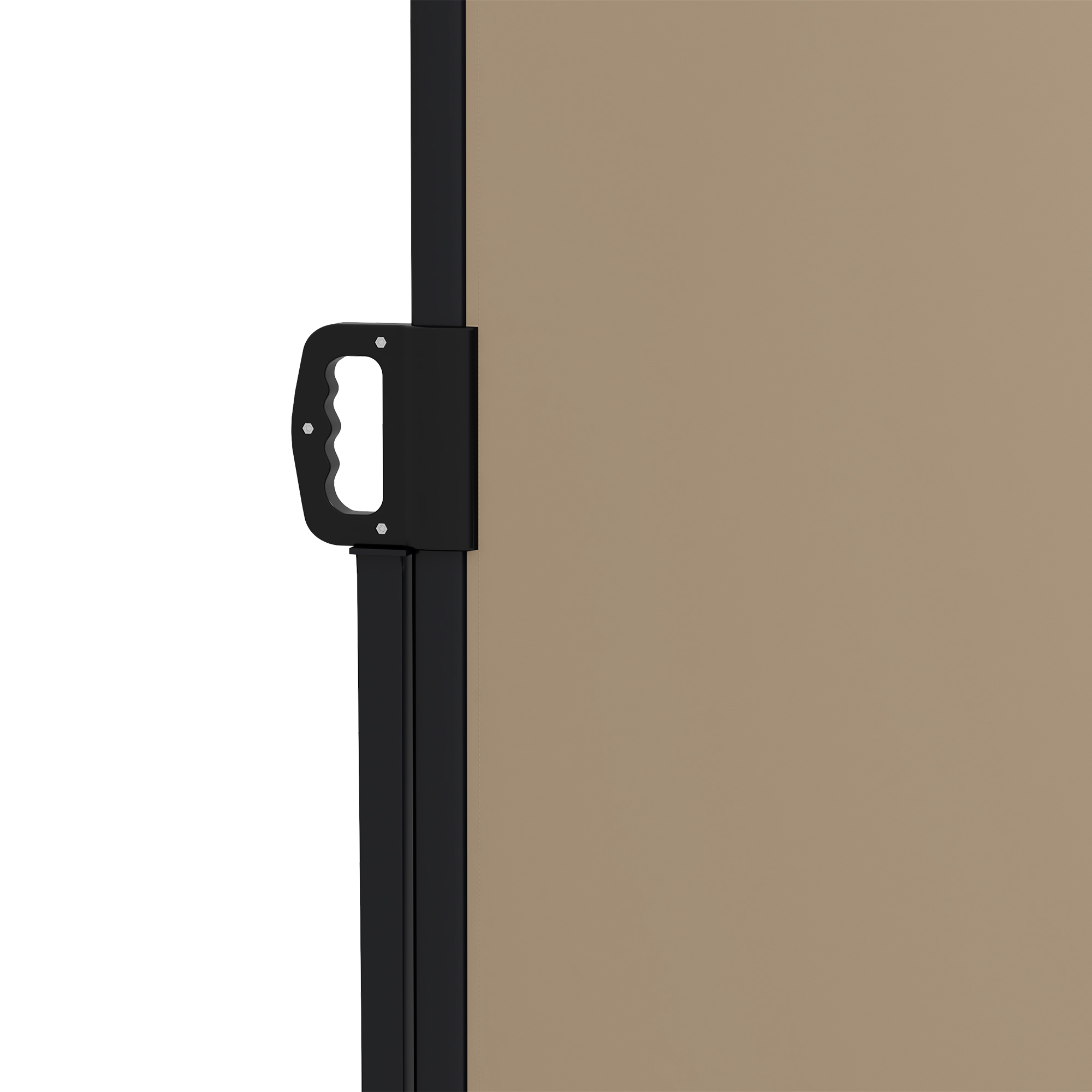 Outsunny Retractable Side Awning, Outdoor Privacy Screen for Garden, Hot Tub, Balcony, Terrace, Pool, 400 x 160cm, Khaki 8