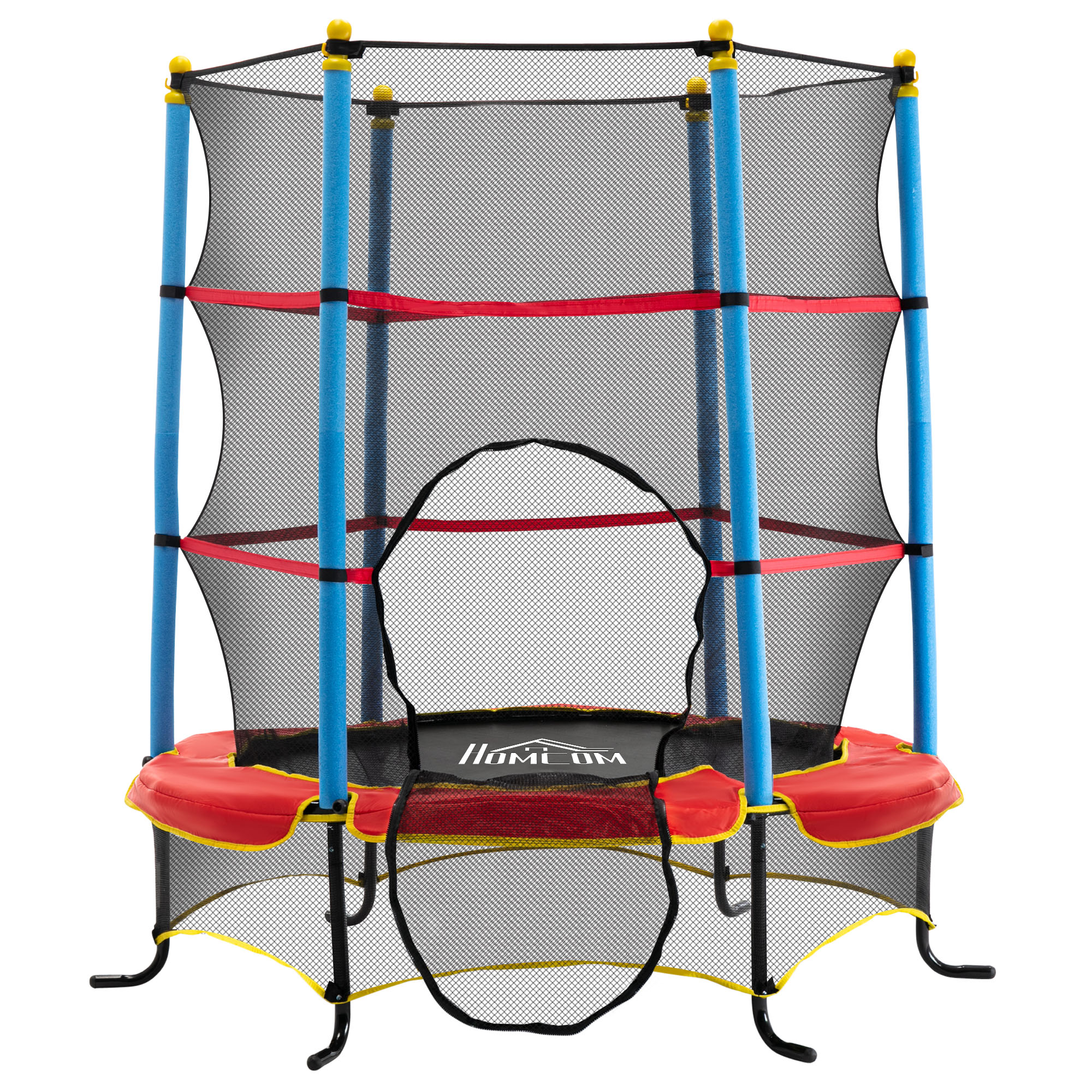 HOMCOM Trampolino Fitness Piegevole - 114cm Diametro Con Maniglia Regolabile - Foto 2