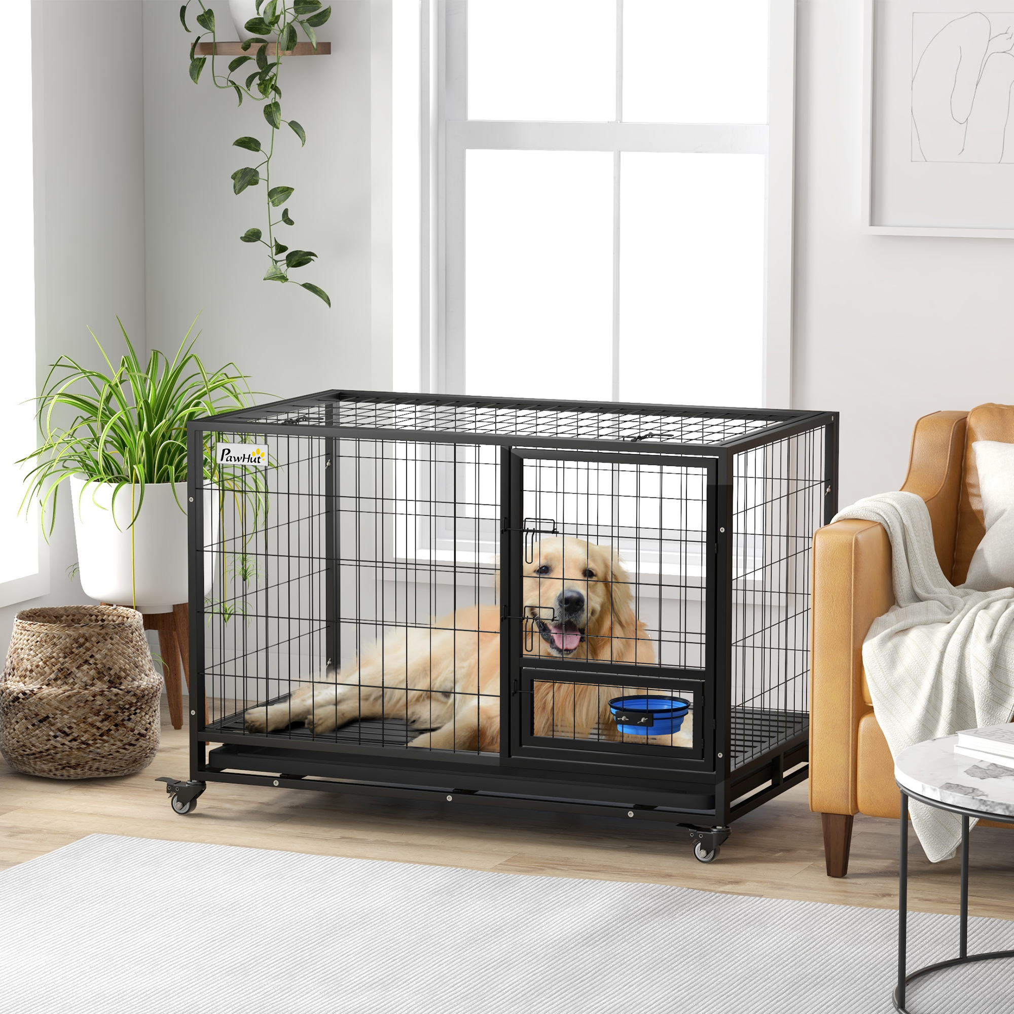 A closer look at Dog Crate With Detachable Top And Canopy