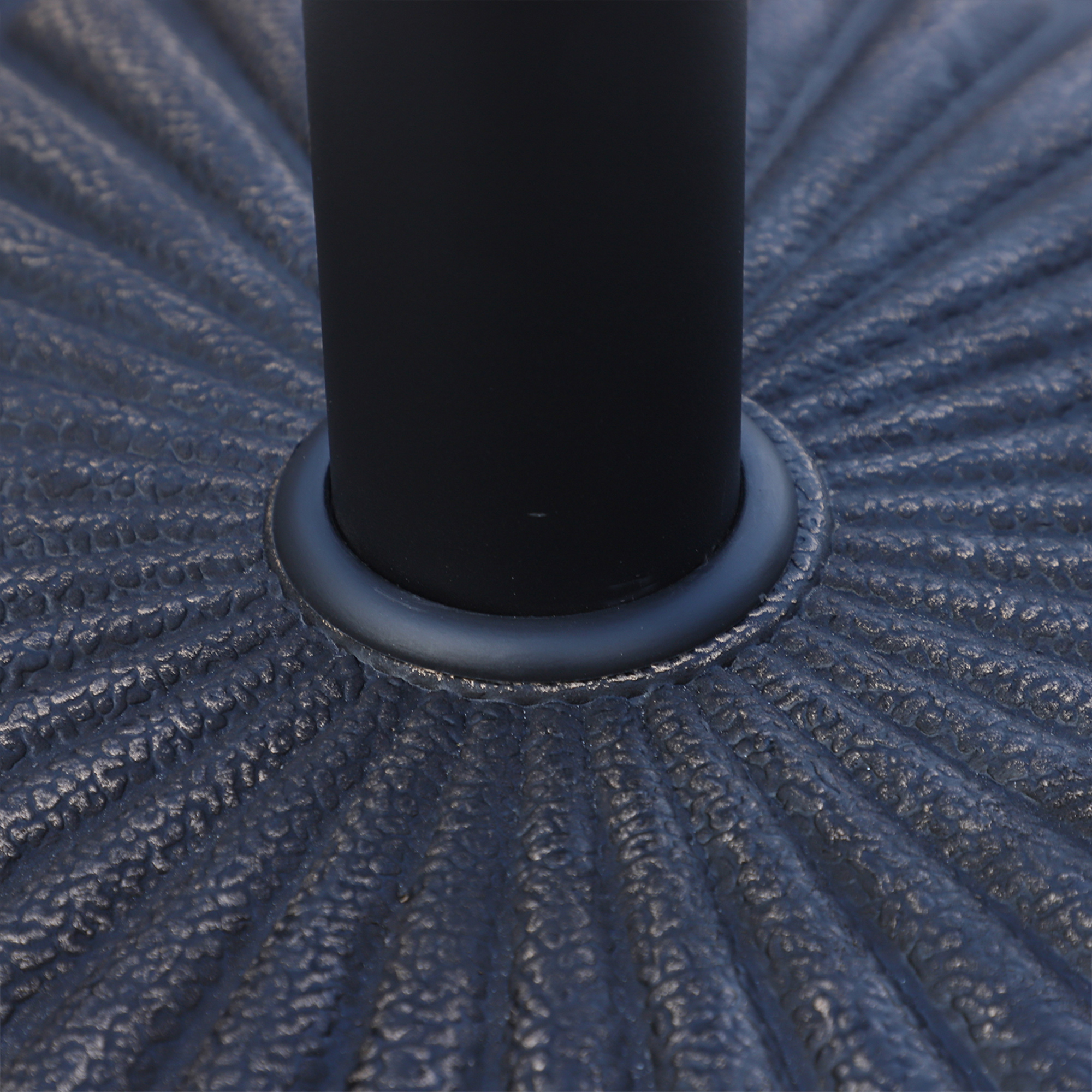 Base Per Ombrellone Outsunny - Piedistallo Rotondo In Resina Per Giardino, Design Elegante - Foto 8