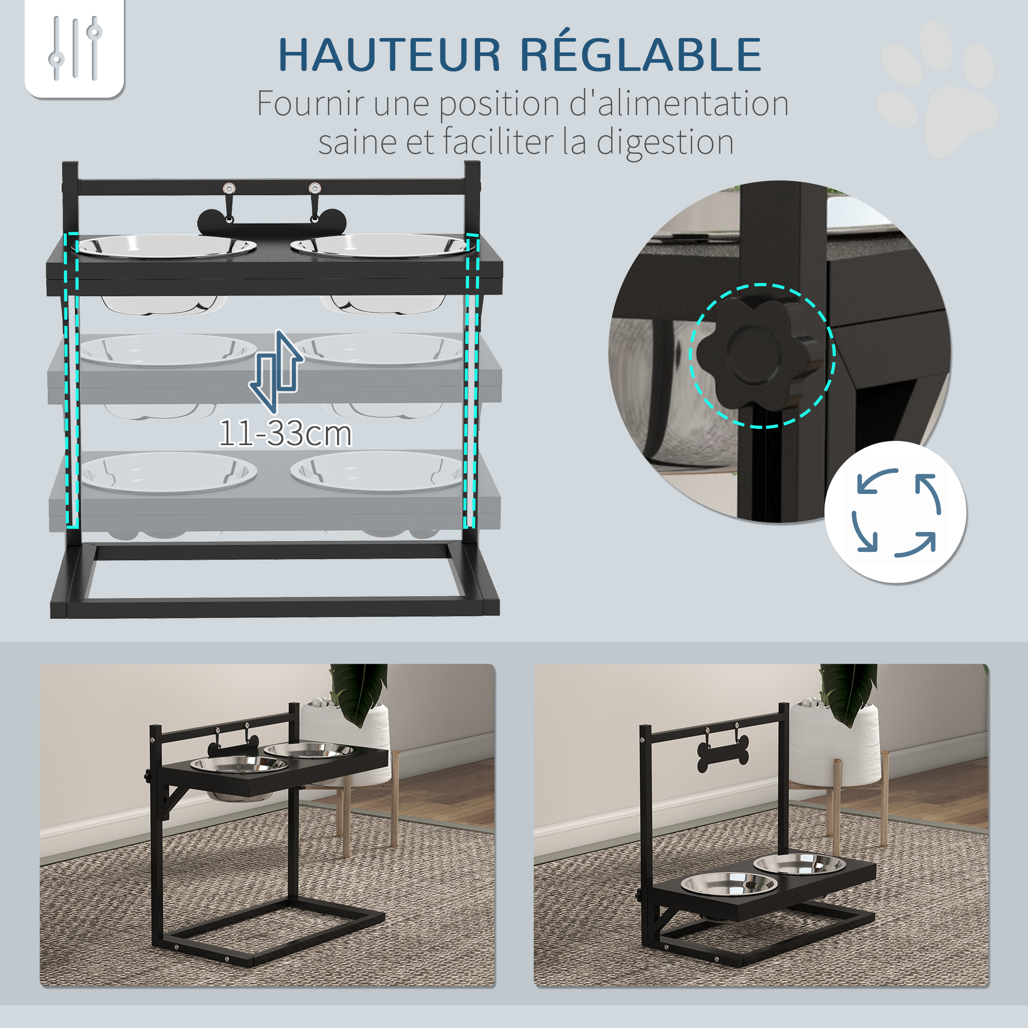 Bâton De Portée Extensible Avec Crochet Acier Inoxydable Réglable 55-140 Cm Bleu - Pratique Placard