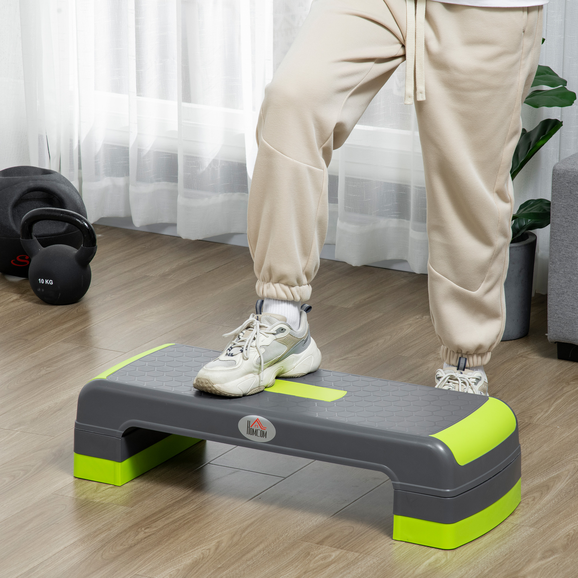 Stepper Mini Exercice – Appareil De Step Réglable Pour La Maison (Gris)